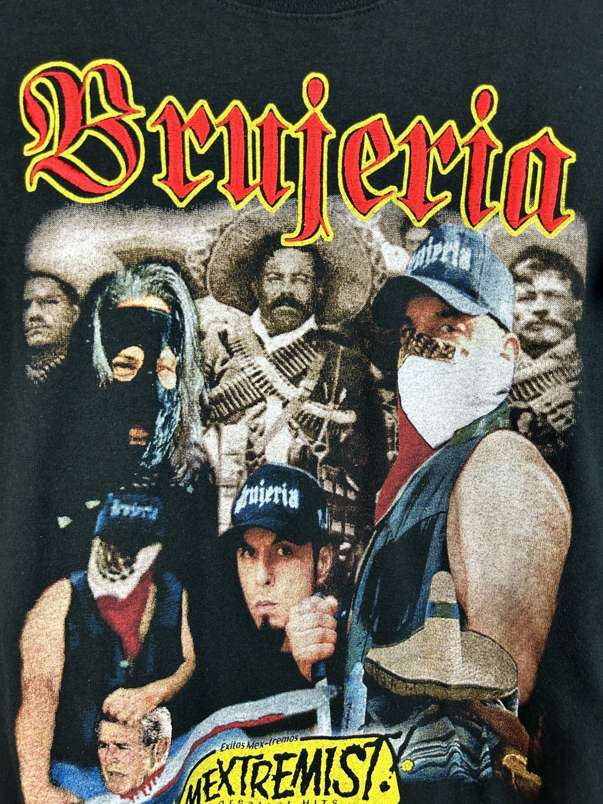 Band Tees 90s Vintage Brujeria Mextremist Mexican Bootleg T-Shirt S Size US S / EU 44-46 / 1 - 2 Thumbnail