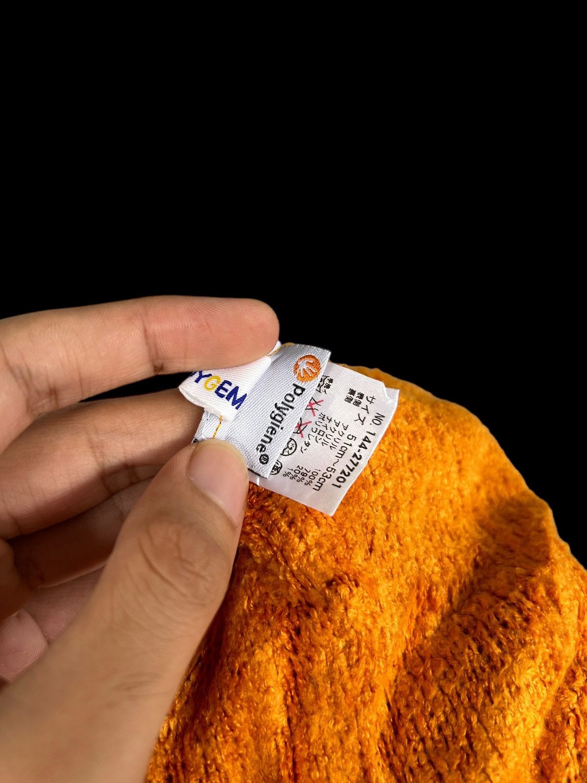 Japanese Brand × Kapital × Vintage Orange Japanese Brand knitt Beanie Hats🎌 Size ONE SIZE - 6 Thumbnail