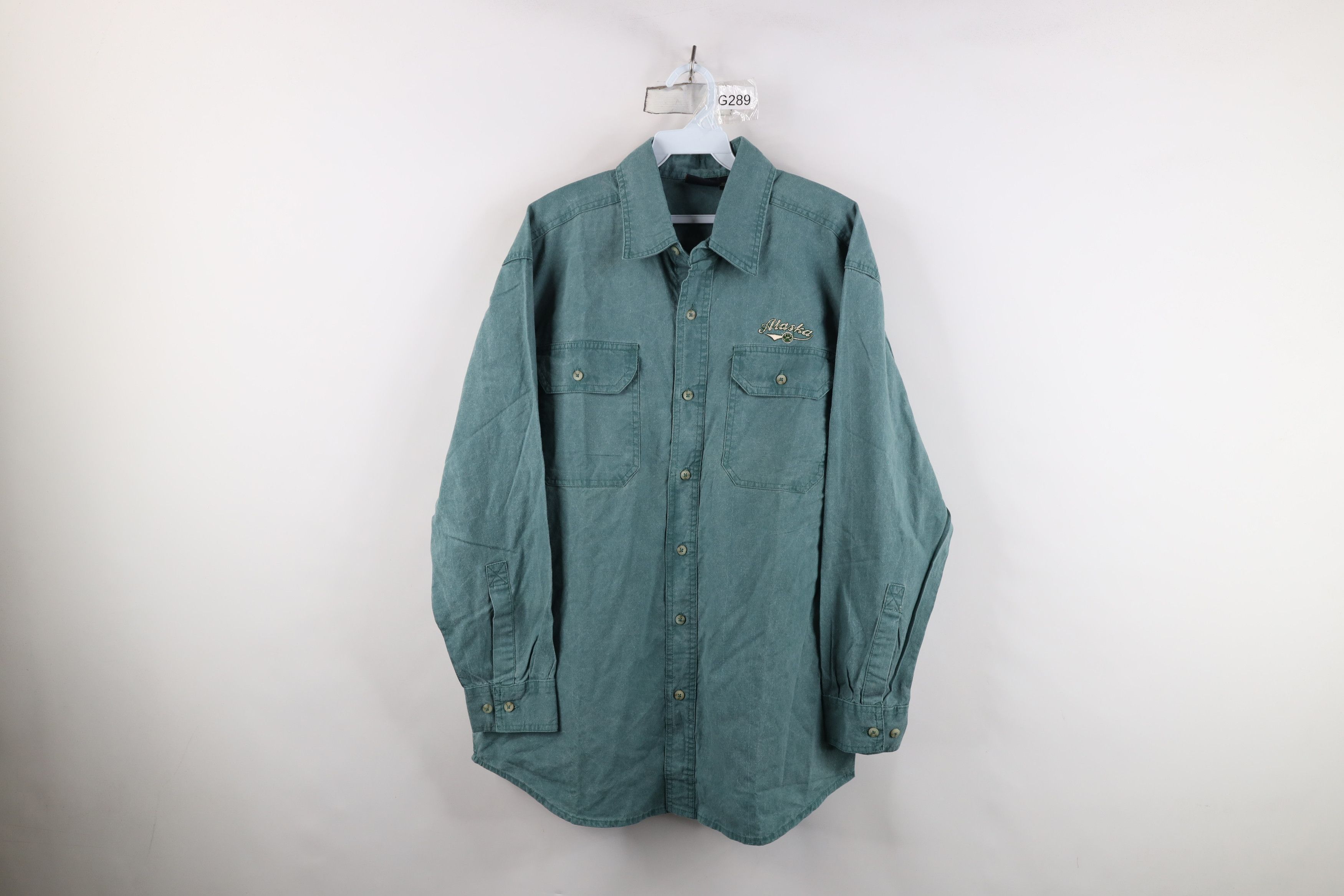 Vintage Vintage 90s Streetwear Stonewash Collared Button Shirt Size US S / EU 44-46 / 1 - 1 Thumbnail