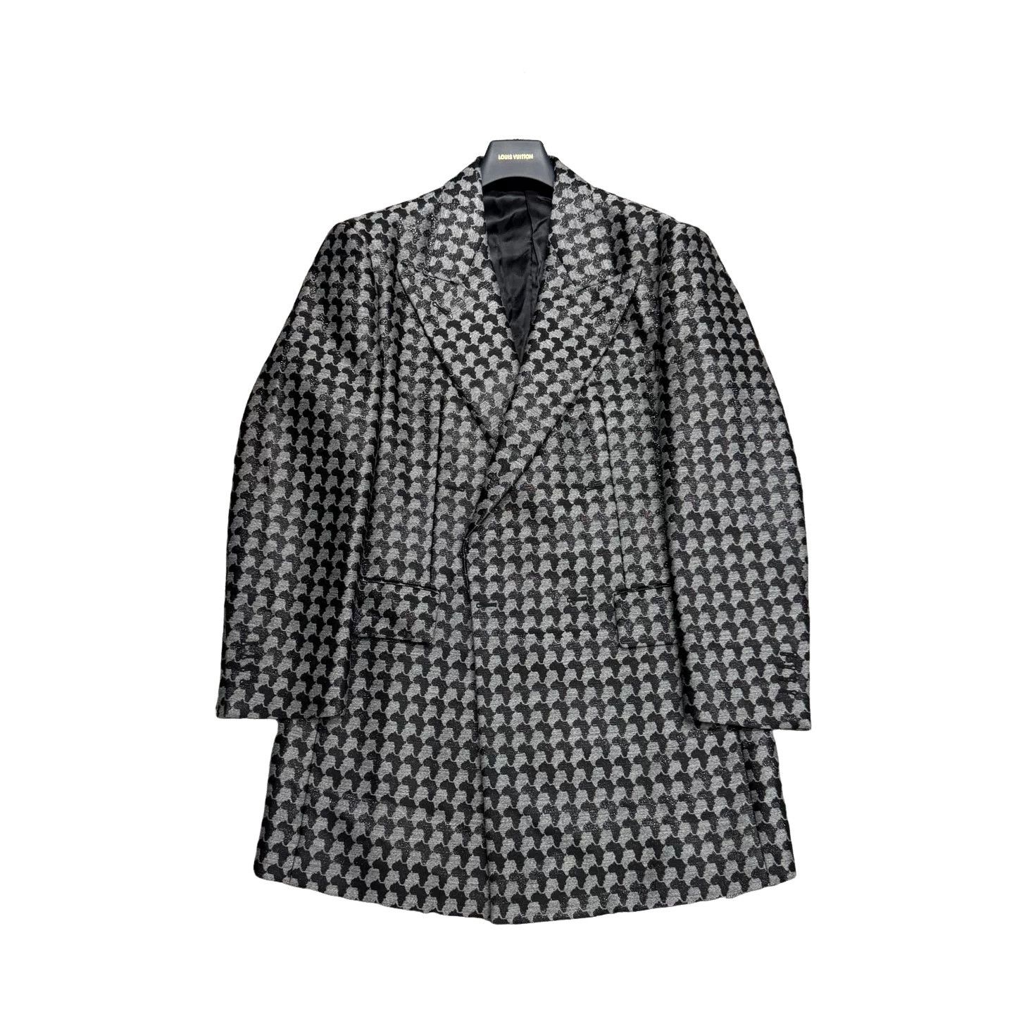 Louis Vuitton Louis Vuitton Houndstooth Pattern Coat Size 48 Size US M / EU 48-50 / 2 - 1 Thumbnail