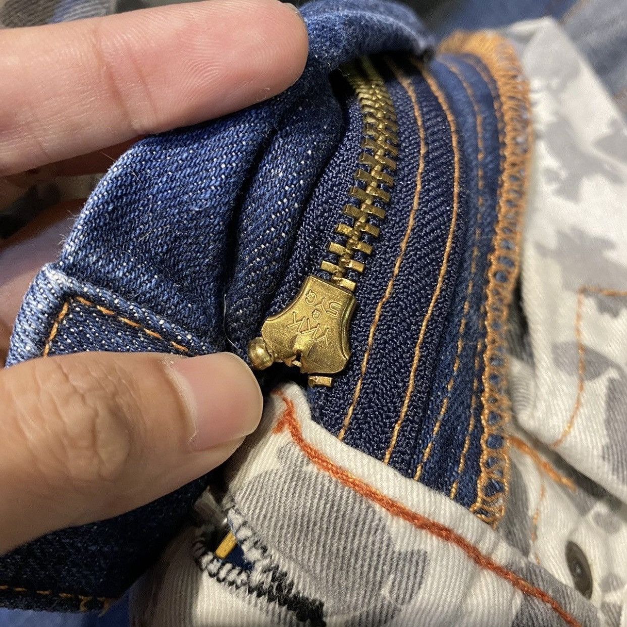 Beauty Beast Rare And Beautiful Mr. Men Little Miss Big Logo Denim Jeans Size US 34 / EU 50 - 9 Thumbnail