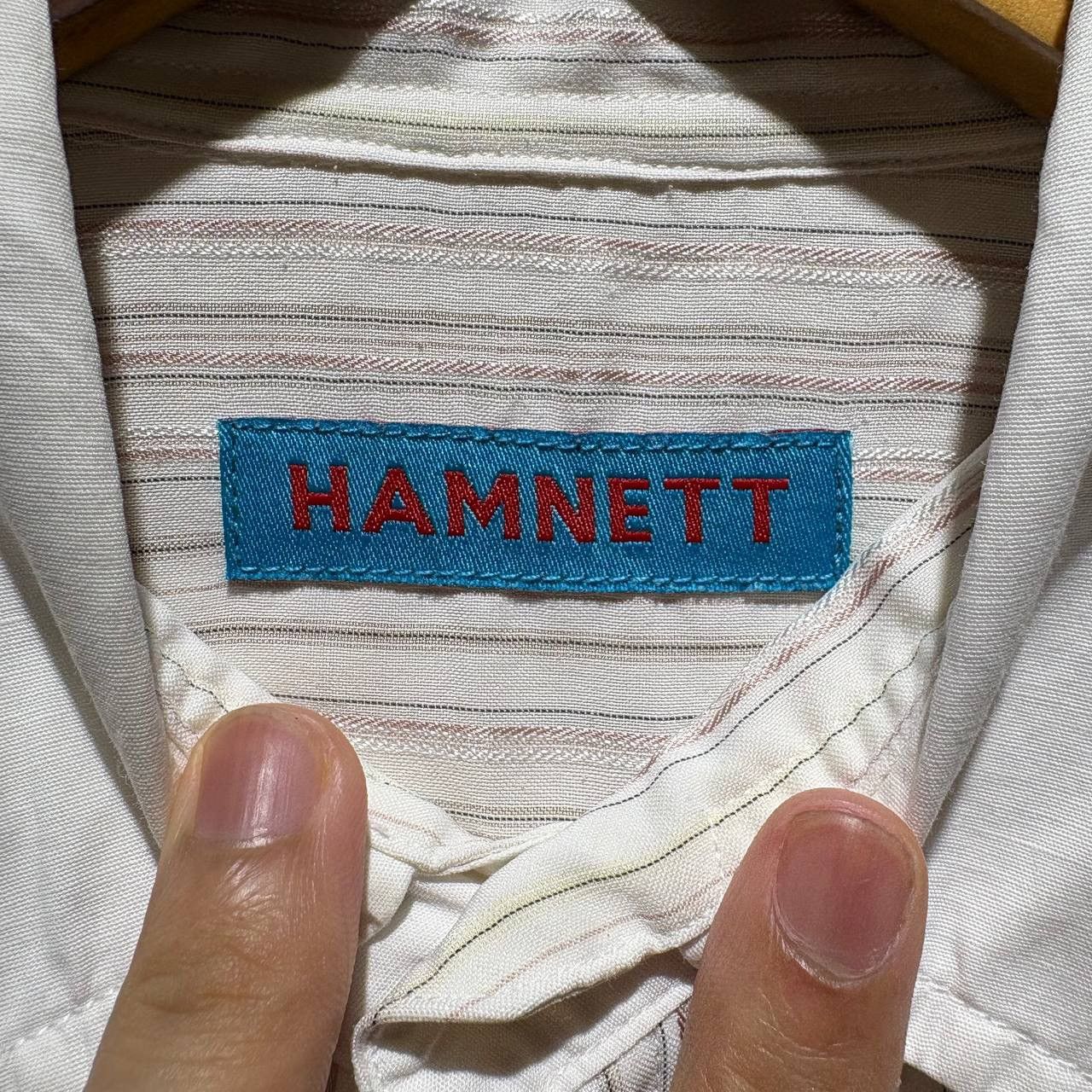 Katharine Hamnett London Katherine Hamnett Pink Striped White Collar Button Up Shirt Size US M / EU 48-50 / 2 - 8 Thumbnail