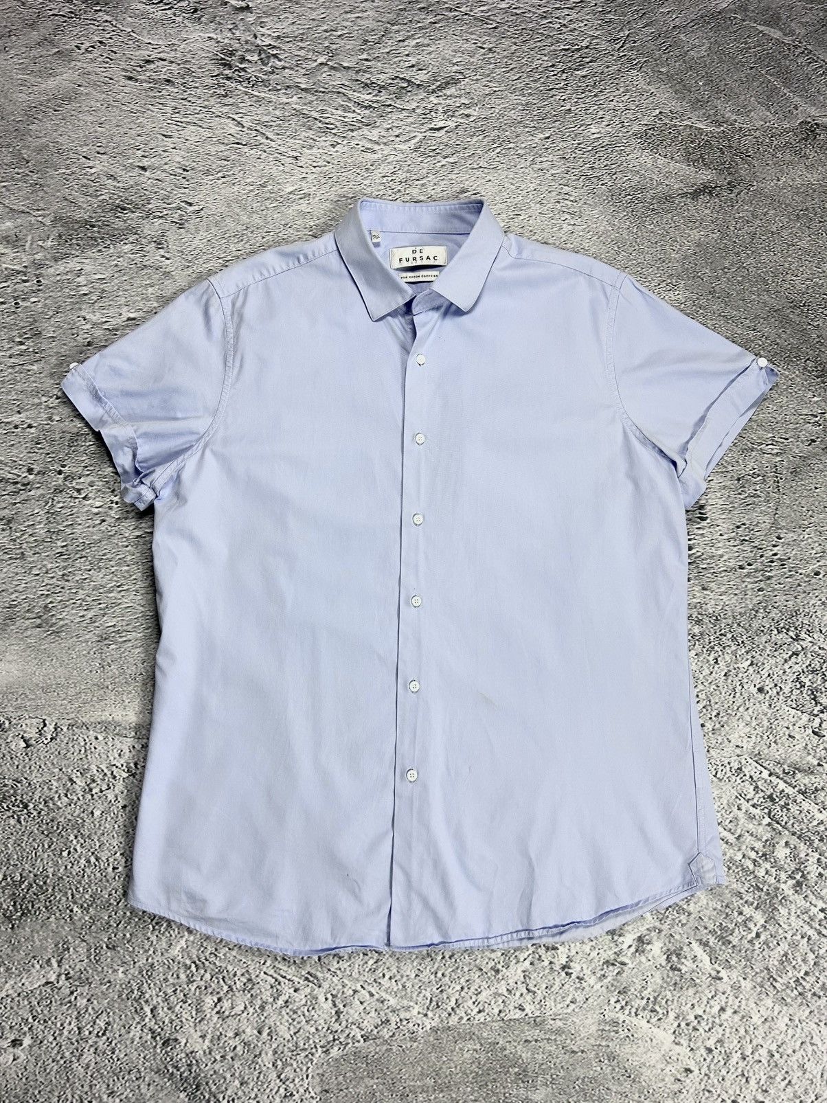 De Fursac De Fursac Egyptian Cotton shirt baby blue button-up Size US L / EU 52-54 / 3 - 1 Thumbnail