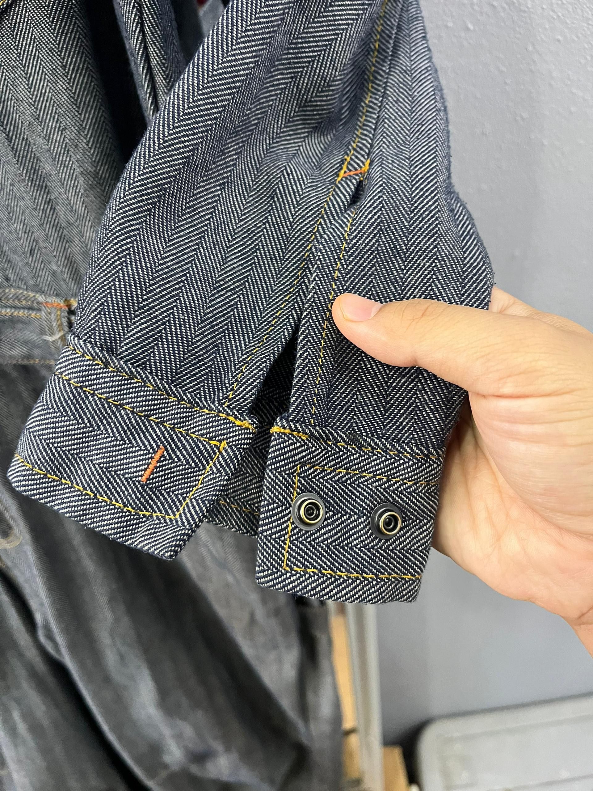 Japanese Brand Zack Styles Gold Herringbone Denim Coverall Size US S / EU 44-46 / 1 - 6 Thumbnail