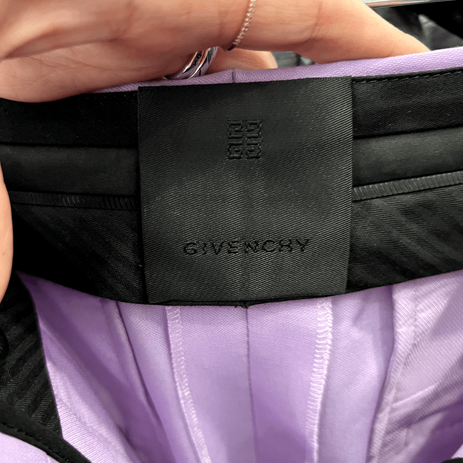 Givenchy NWT $3,975 FW21 RUNWAY Lilac Padlock Jacket Pant Suit Set Size 27" / US 4 / IT 40 - 8 Thumbnail