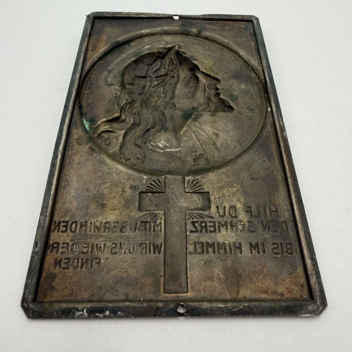 Vintage Vintage German Ecce Homo Jesus Christ Plaque Silver Plated Size ONE SIZE - 9 Thumbnail