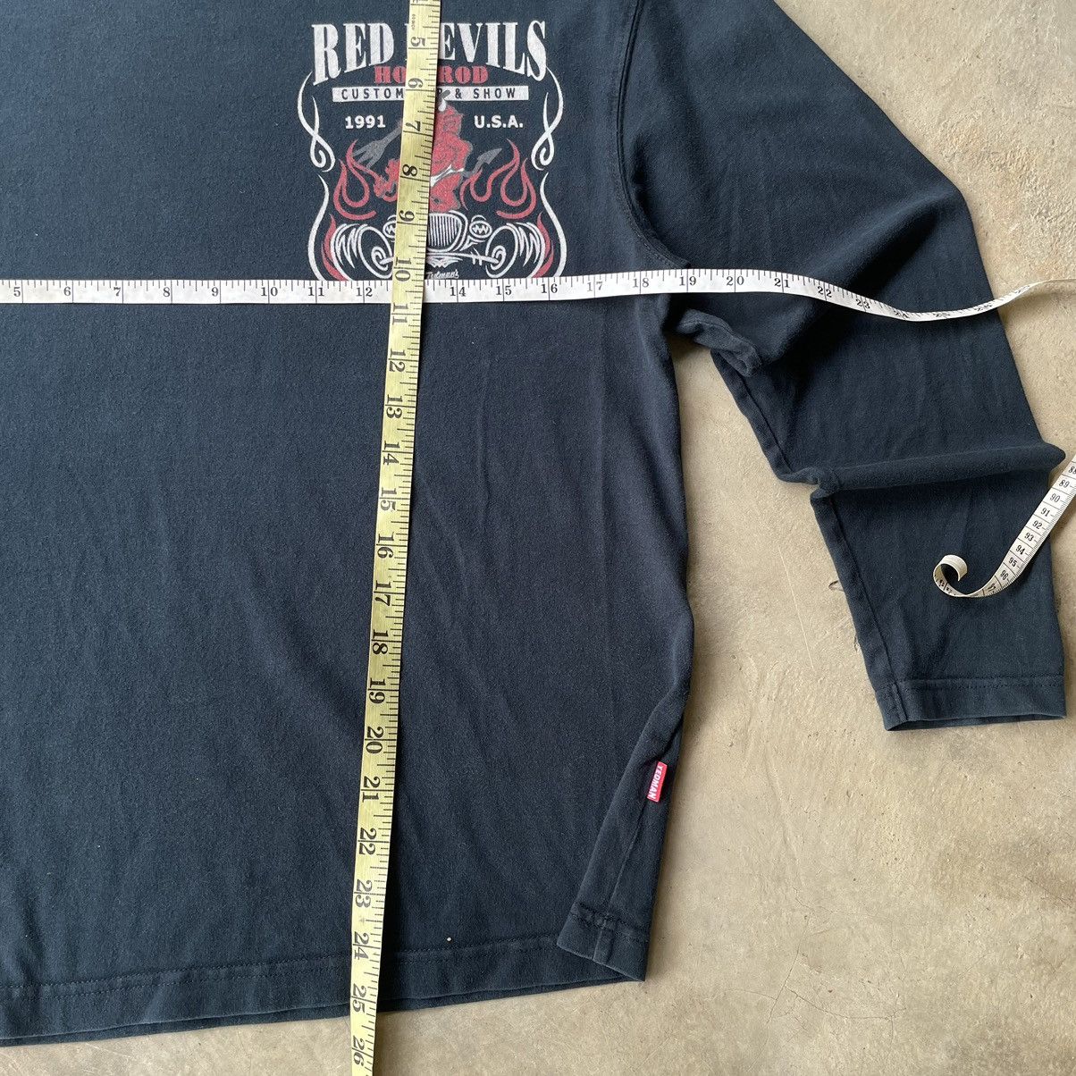 Tedman 🇯🇵 Faded Red Hot Rod Devil Tedman Japanese Brand Longsleeve Size US S / EU 44-46 / 1 - 9 Thumbnail