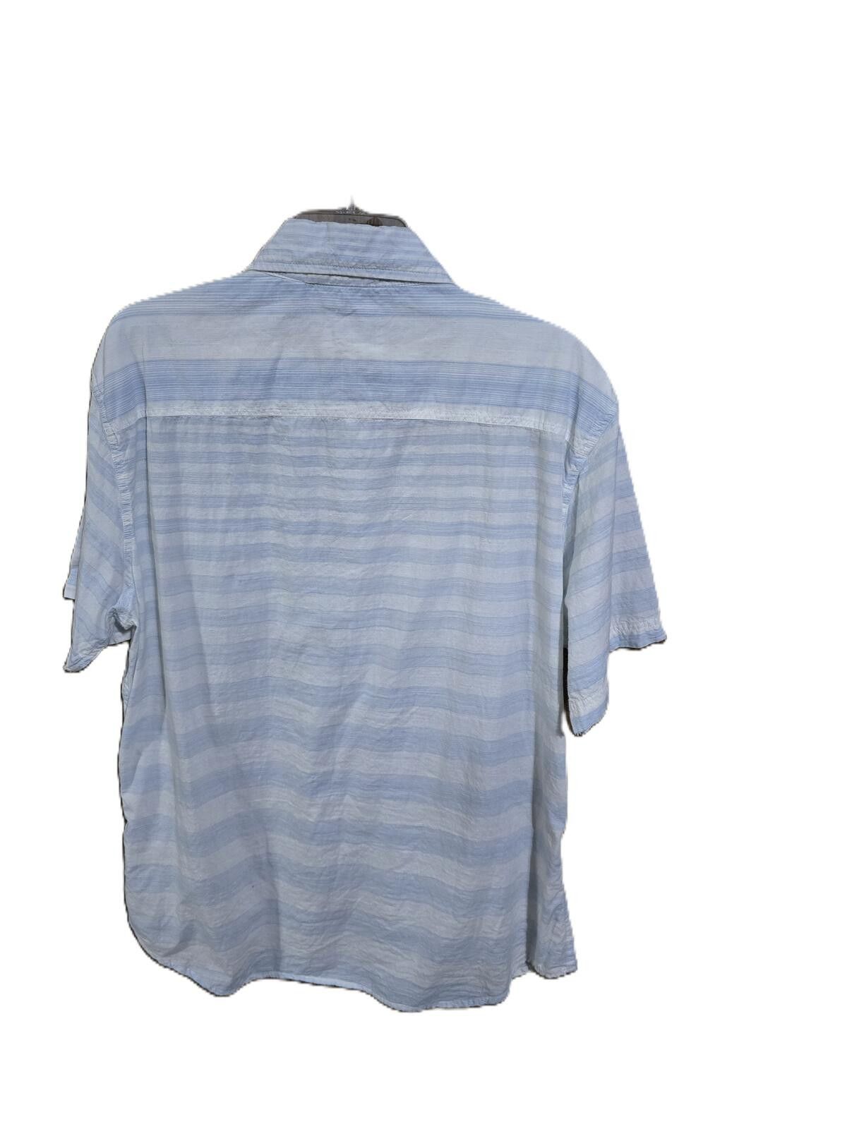 Other Paperdenim&Cloth Blue & White Striped Button Down Shirt Size US L / EU 52-54 / 3 - 3 Thumbnail