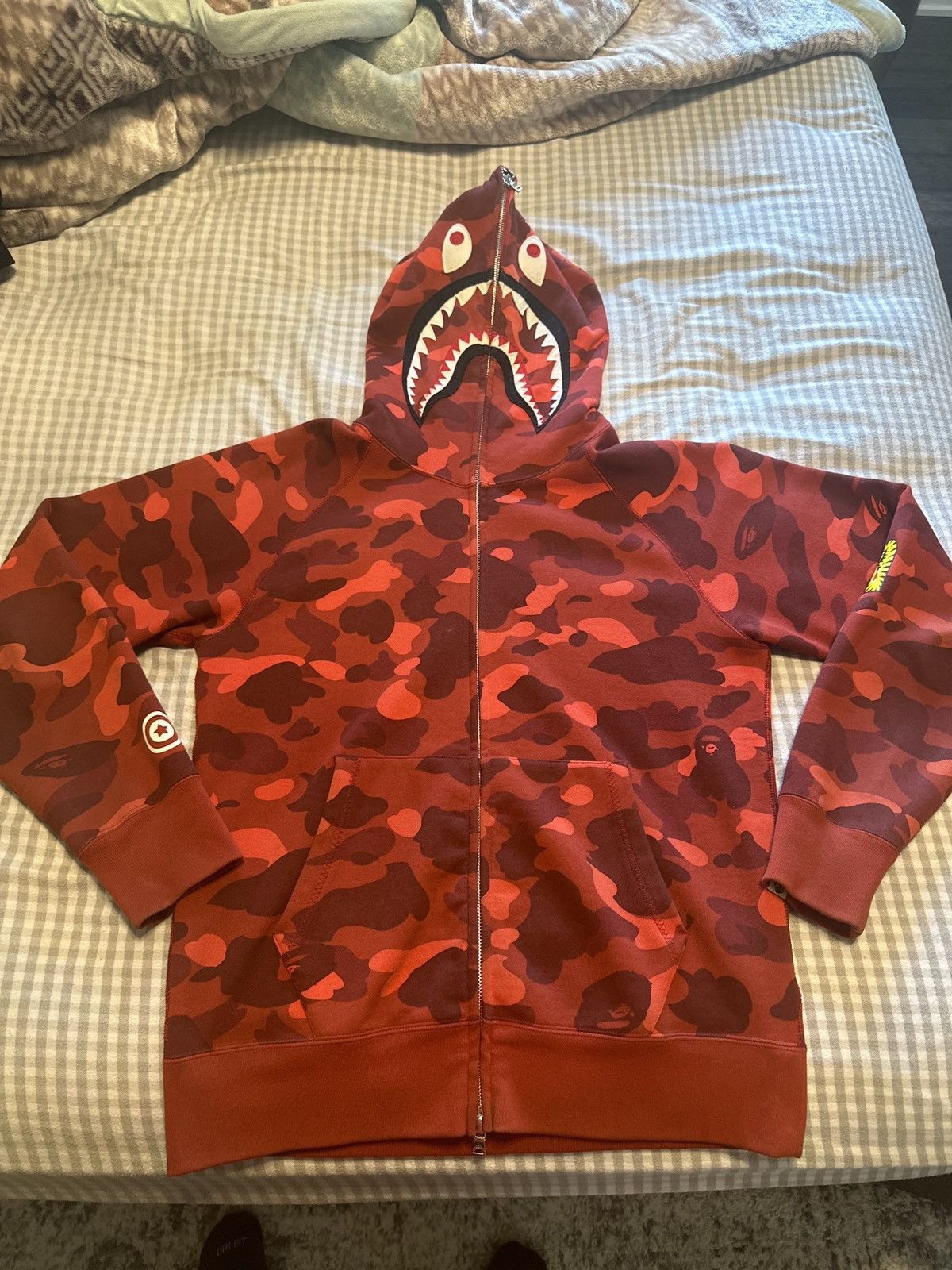 Bape Color Camo PONR Shark Full ZIp Hoodie | Grailed