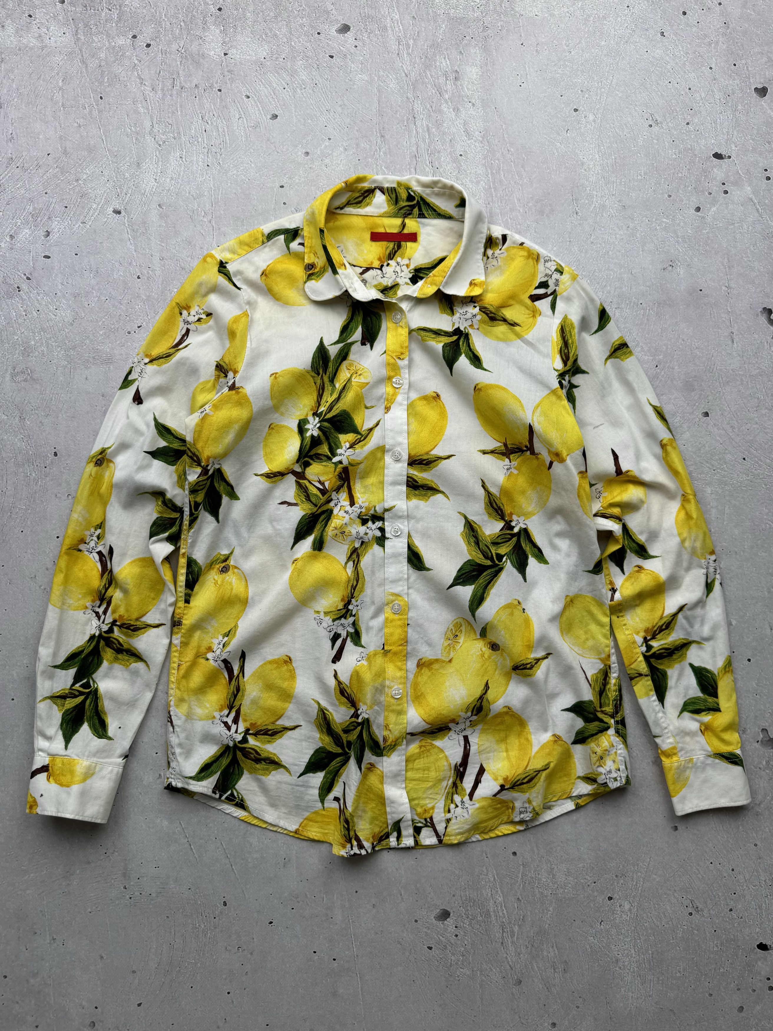 Miu Miu × Prada × Vintage PRADA Lemon Vintage Shirt Size M / US 6-8 / IT 42-44 - 1 Thumbnail