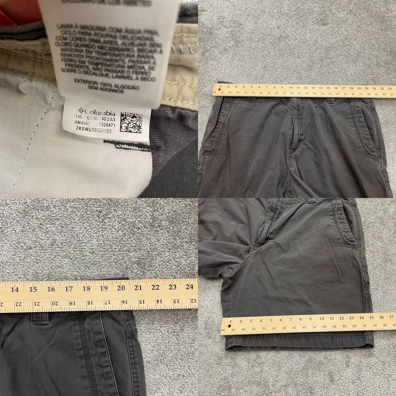 Vintage Columbia Chino Shorts Men 42L Dark Gray Cotton Casual Outdoor Size US 42 / EU 58 - 8 Thumbnail