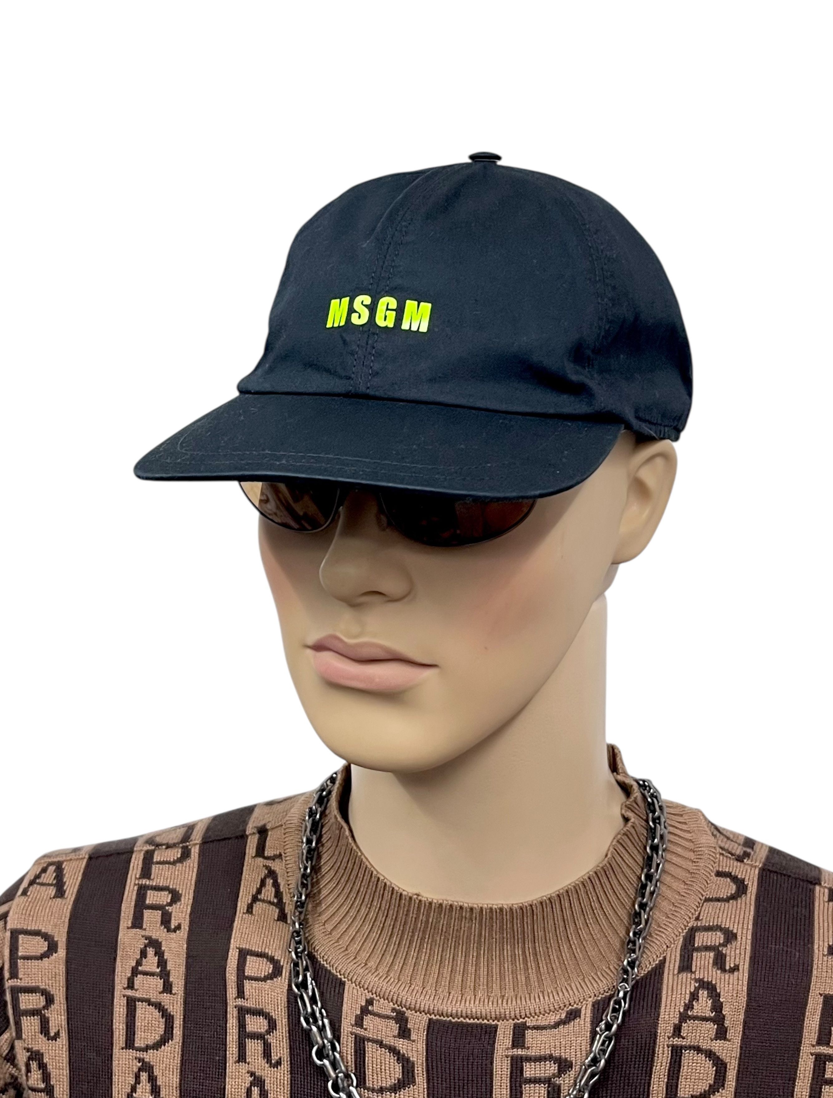 MSGM MSGM Italy 6 Panel Hat Neon Green Logo Cap Size ONE SIZE - 1 Thumbnail