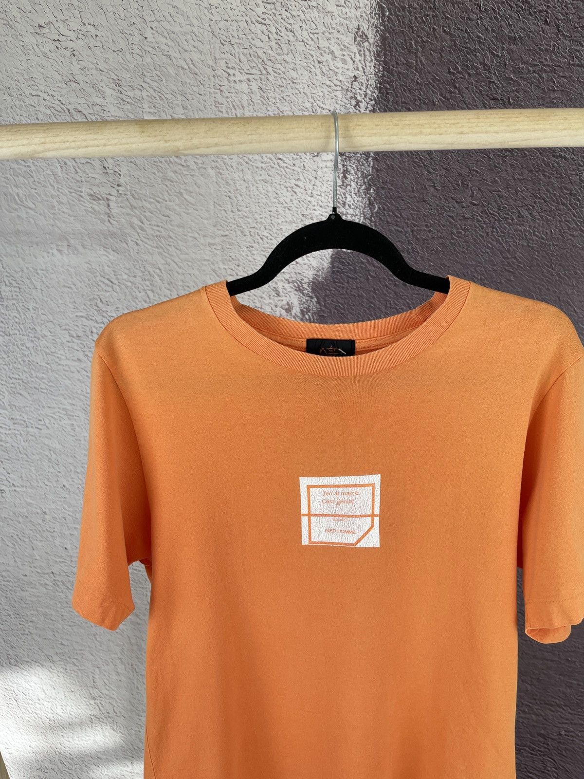 Japanese Brand Ined Homme vintage big logo Yohji Yamamoto single stitch tee Size US S / EU 44-46 / 1 - 2 Thumbnail