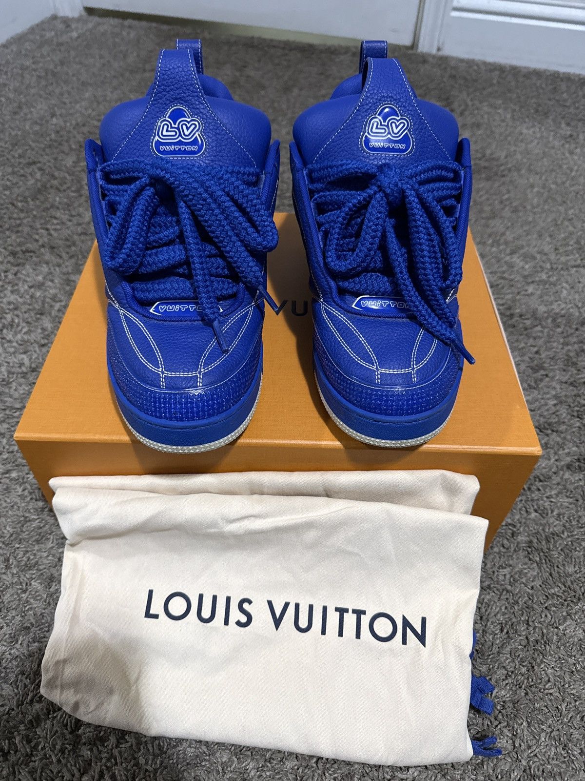 Louis Vuitton Louis Vuitton LV Skate Sneaker “Blue” Size US 11 / EU 44 - 2 Thumbnail