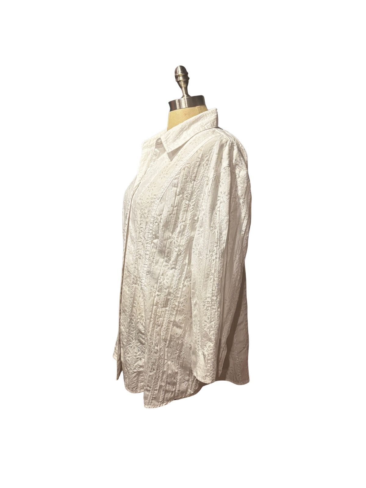 Other Women’s white embroidered Shirt.wt2525 Size XXL / US 16-18 / IT 52-54 - 3 Thumbnail