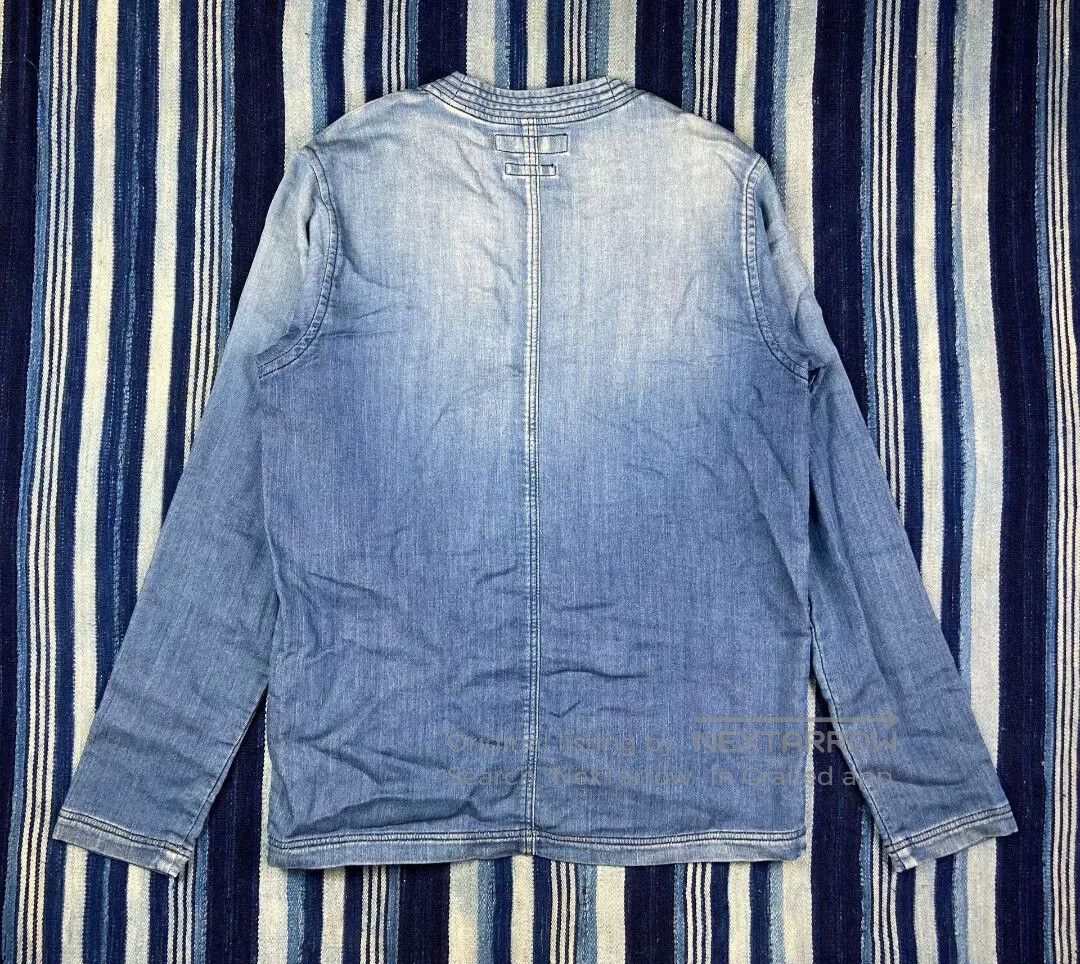 FDMTL FDMTL Indigo Dyed Washed Robe Jacket. Size US M / EU 48-50 / 2 - 3 Thumbnail