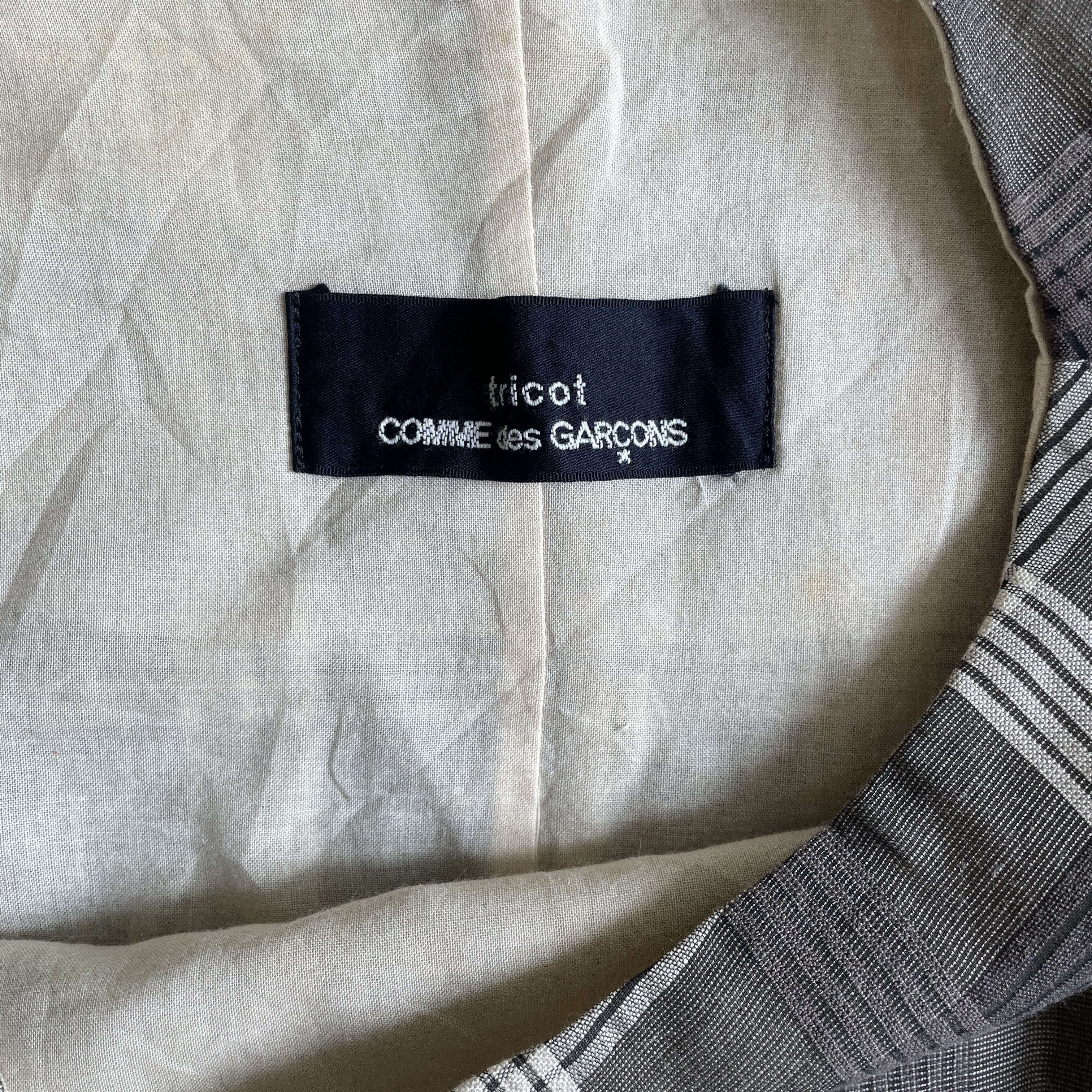 Comme des Garcons COMME des GARÇONS Grey Plaid Pullover Jacket Size M / US 6-8 / IT 42-44 - 3 Thumbnail