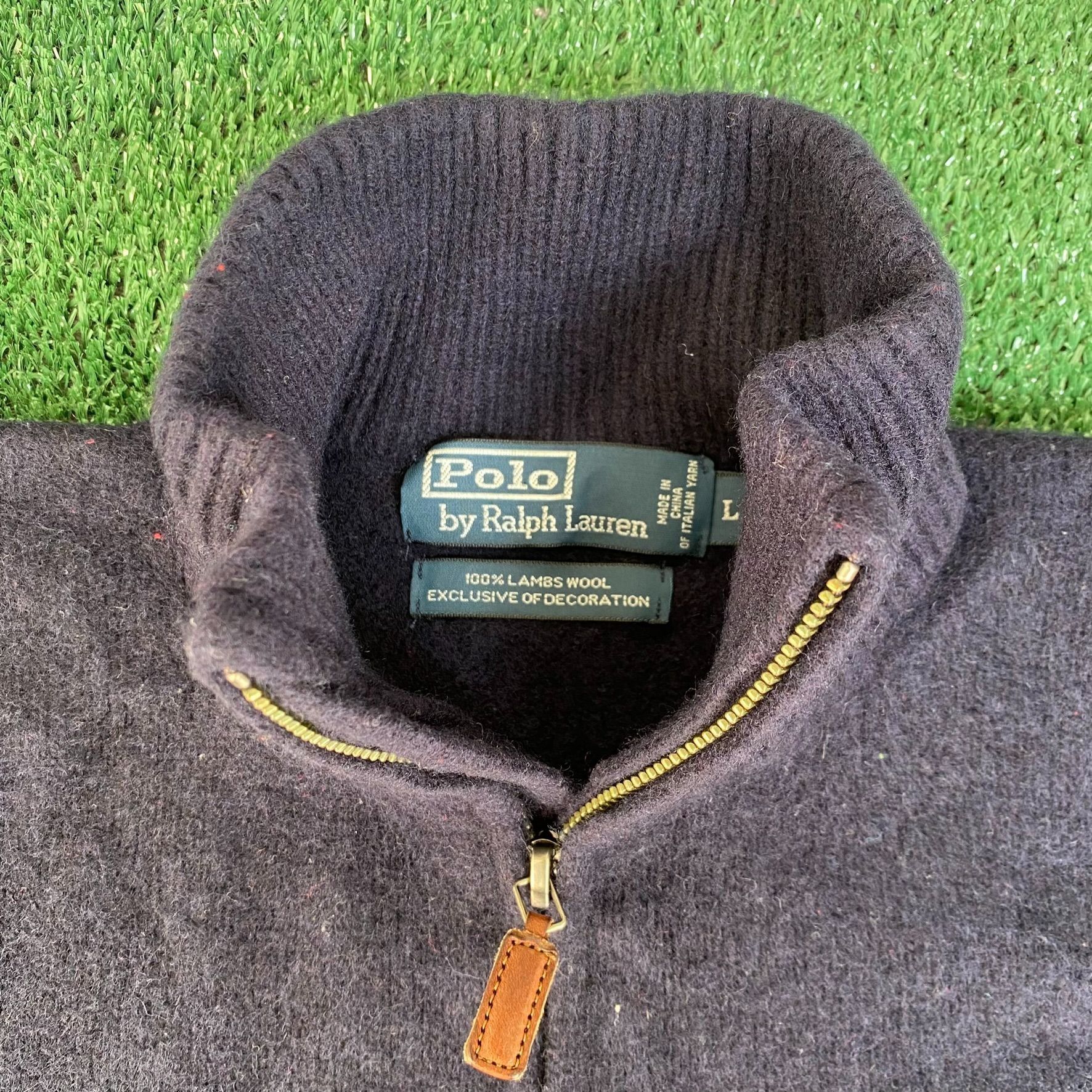 Polo Ralph Lauren Vintage Y2K Ralph Lauren Sweater Lambs Wool Logo Pullover Size US L / EU 52-54 / 3 - 4 Thumbnail