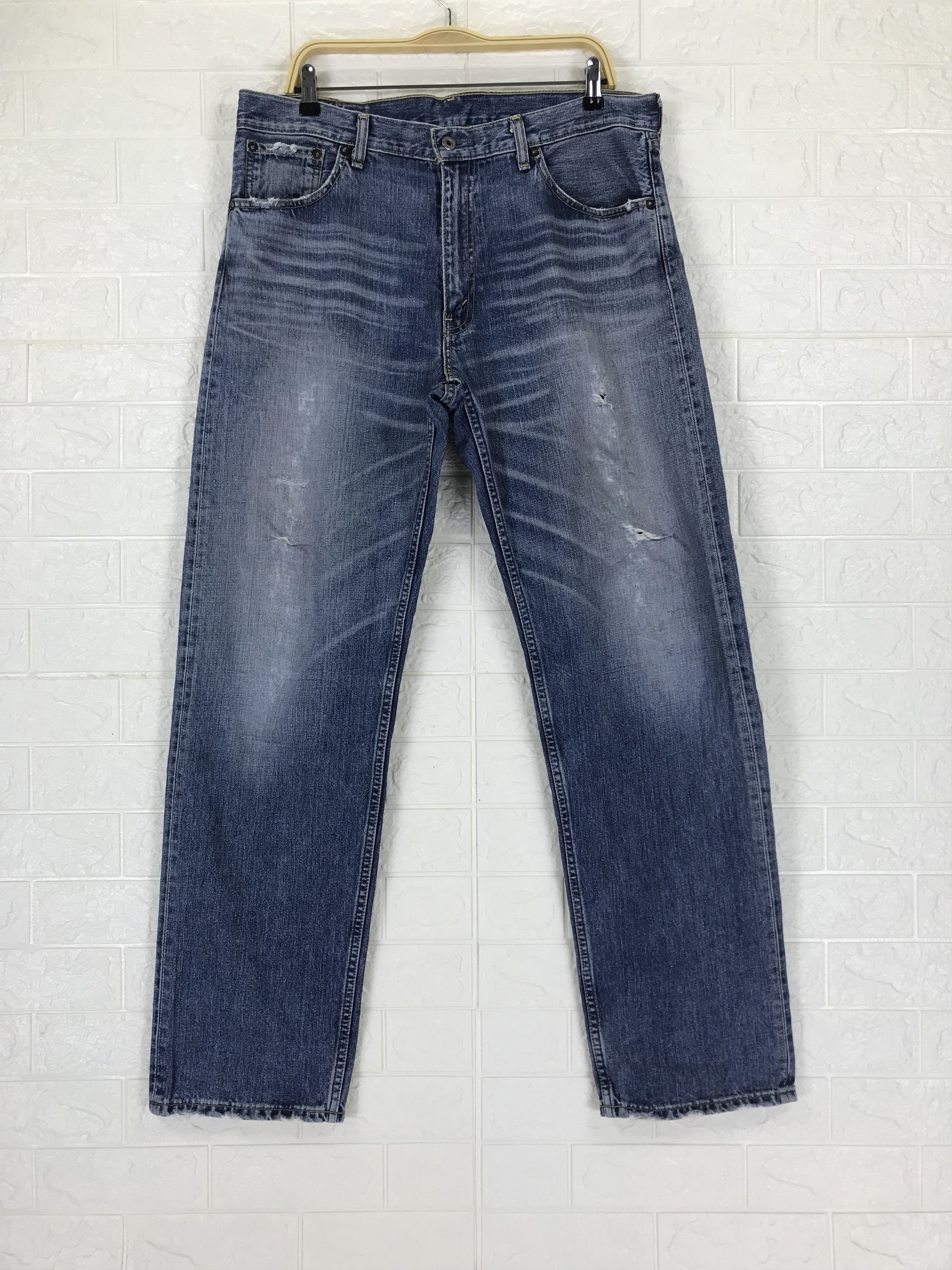 Levi's Vintage Levi's 503 Blue Washed Distressed Denim Size US 36 / EU 52 - 1 Thumbnail