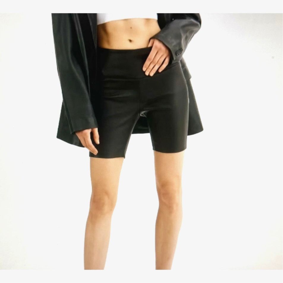 Other Lita by Ciara Leather Biker Shorts - 100% Lamb Leather 4 Size 27" / US 4 / IT 40 - 4 Thumbnail