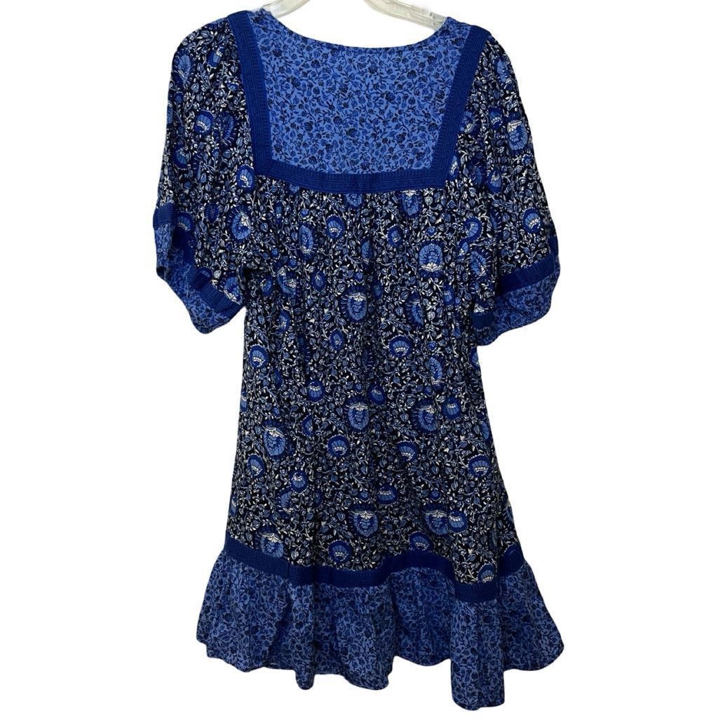Old Navy Gap Puff Sleeve Printed Mini Swing Tunic Dress Sz L Size L / US 10 / IT 46 - 3 Thumbnail