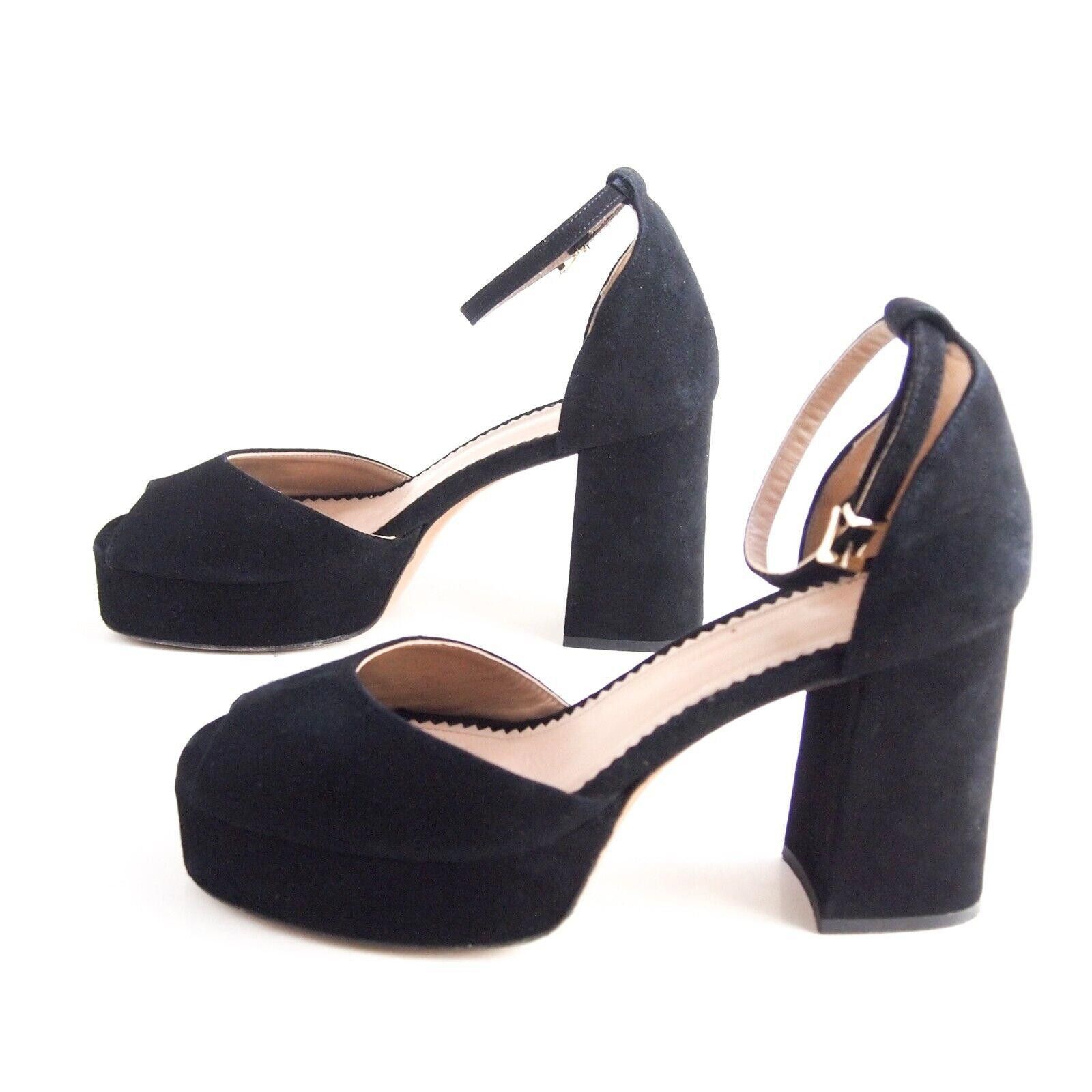 Maje Maje Platform Sandals Black Suede Size US 10 EU 40 Size US 10 / IT 40 - 2 Thumbnail