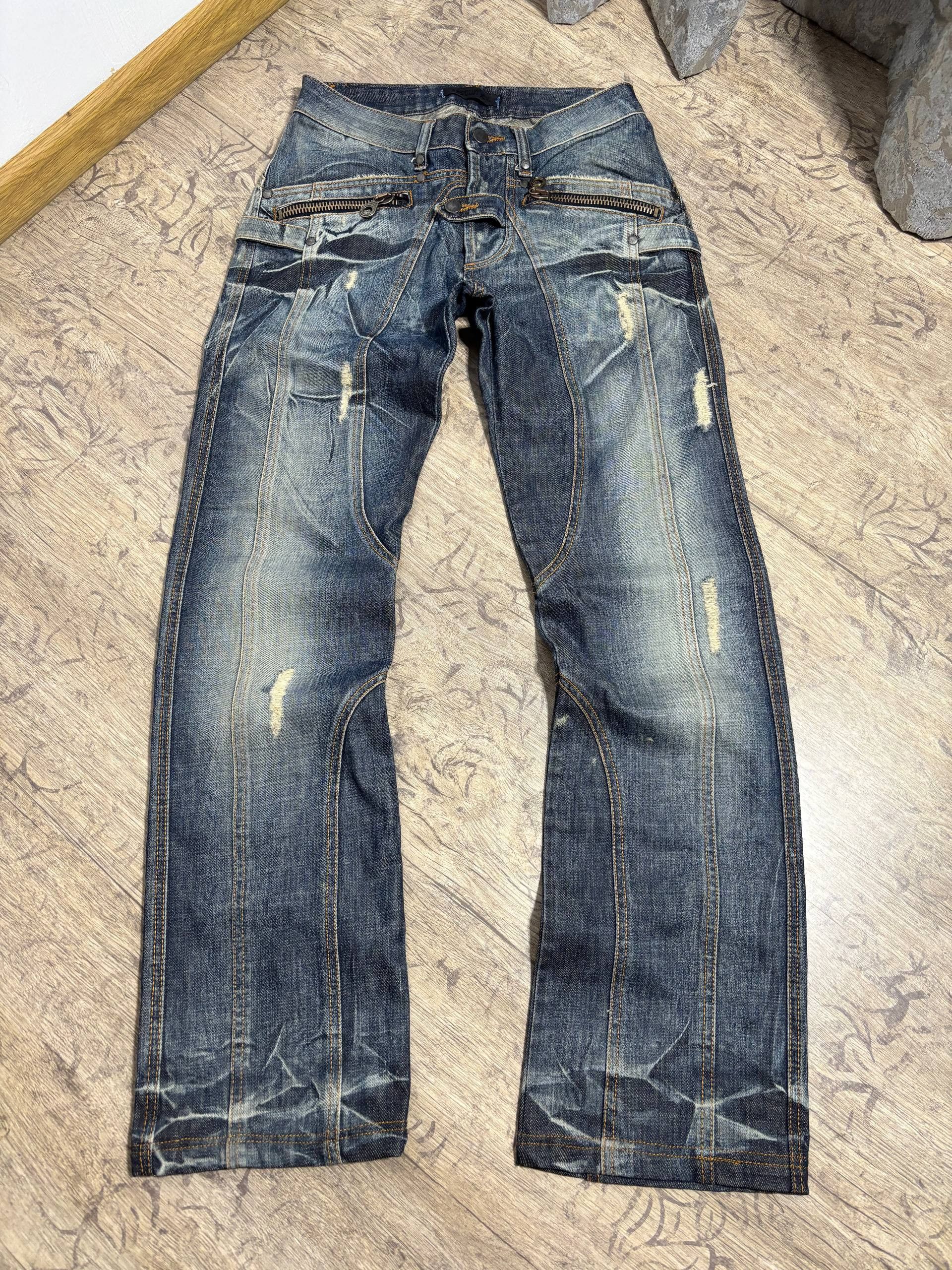 Absolut Joy Absolut Joy Fade Distressed Damage Jeans Sz 28 Size US 28 / EU 44 - 2 Thumbnail