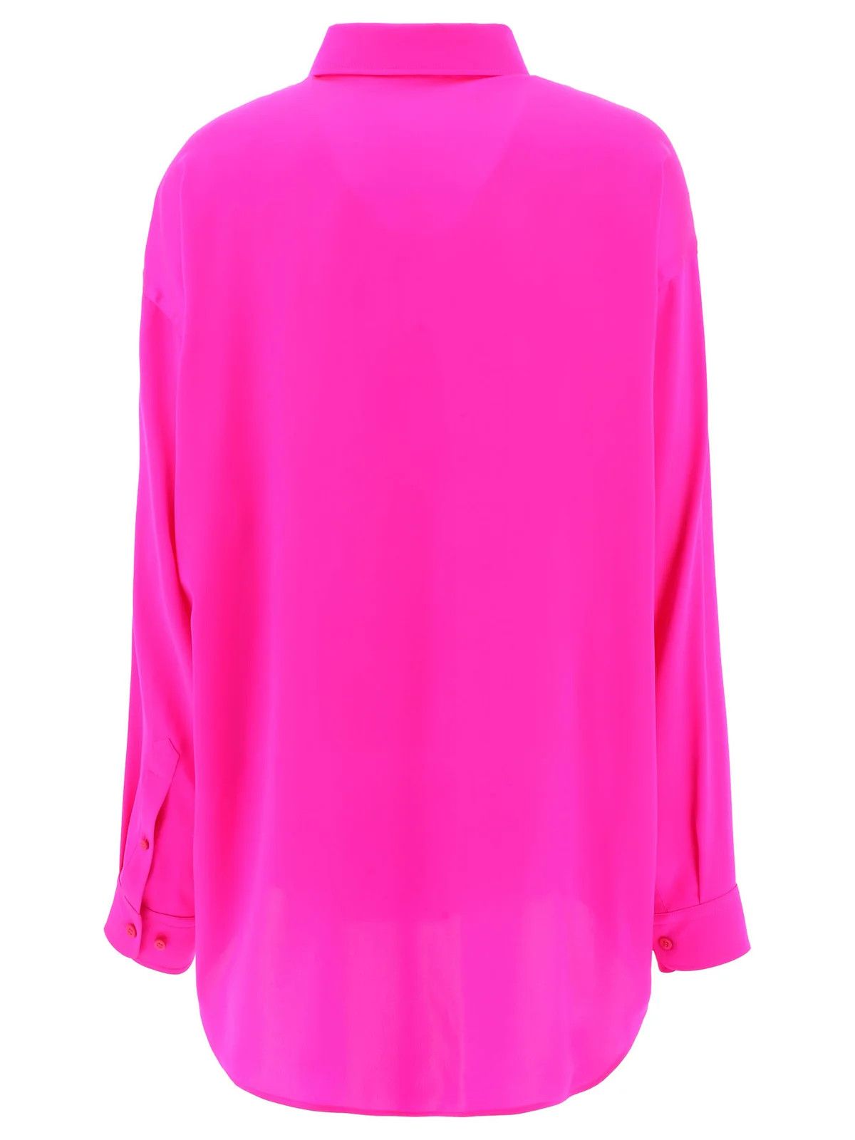 Balenciaga o1bcso1str0525 Fluid Blouse in Pink Size L / US 10 / IT 46 - 2 Thumbnail