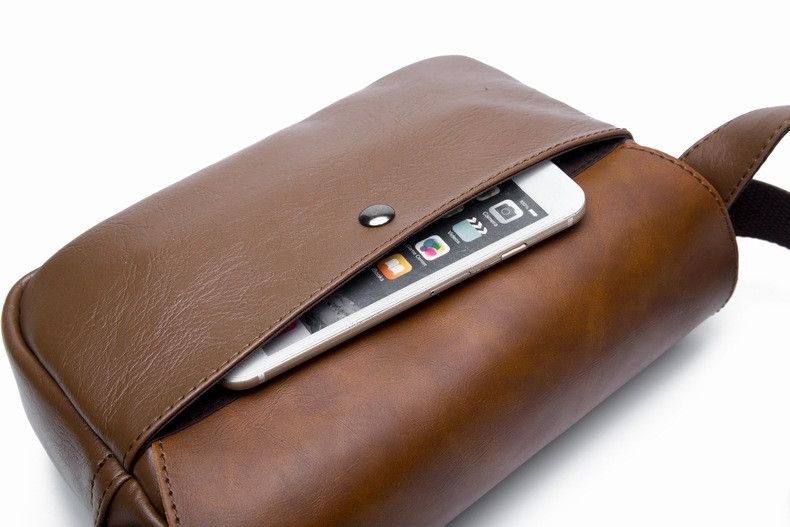 The Unbranded Brand Retro Soft Leather Crossbody Bag Size ONE SIZE - 3 Thumbnail