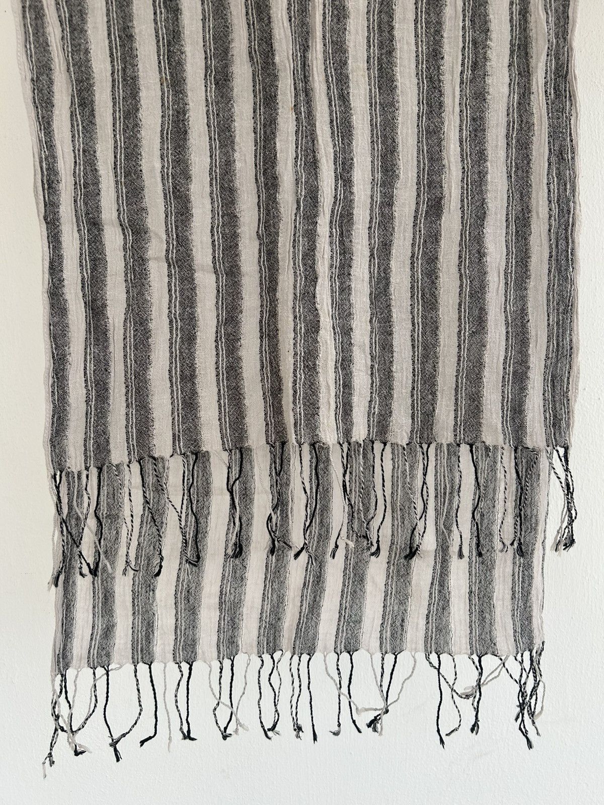 Other Japan Scarf Muffler Black White Size ONE SIZE - 2 Thumbnail