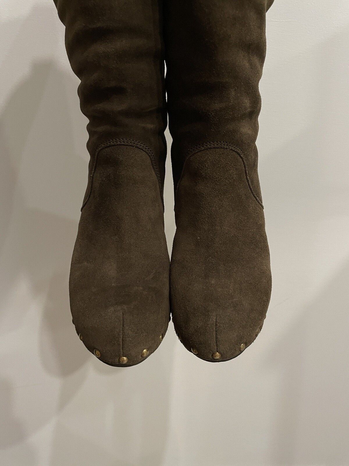 Dolce & Gabbana D&G Dolce & Gabbana High Heel Boots Suede Leather Shearling Size US 7 / IT 37 - 17 Thumbnail