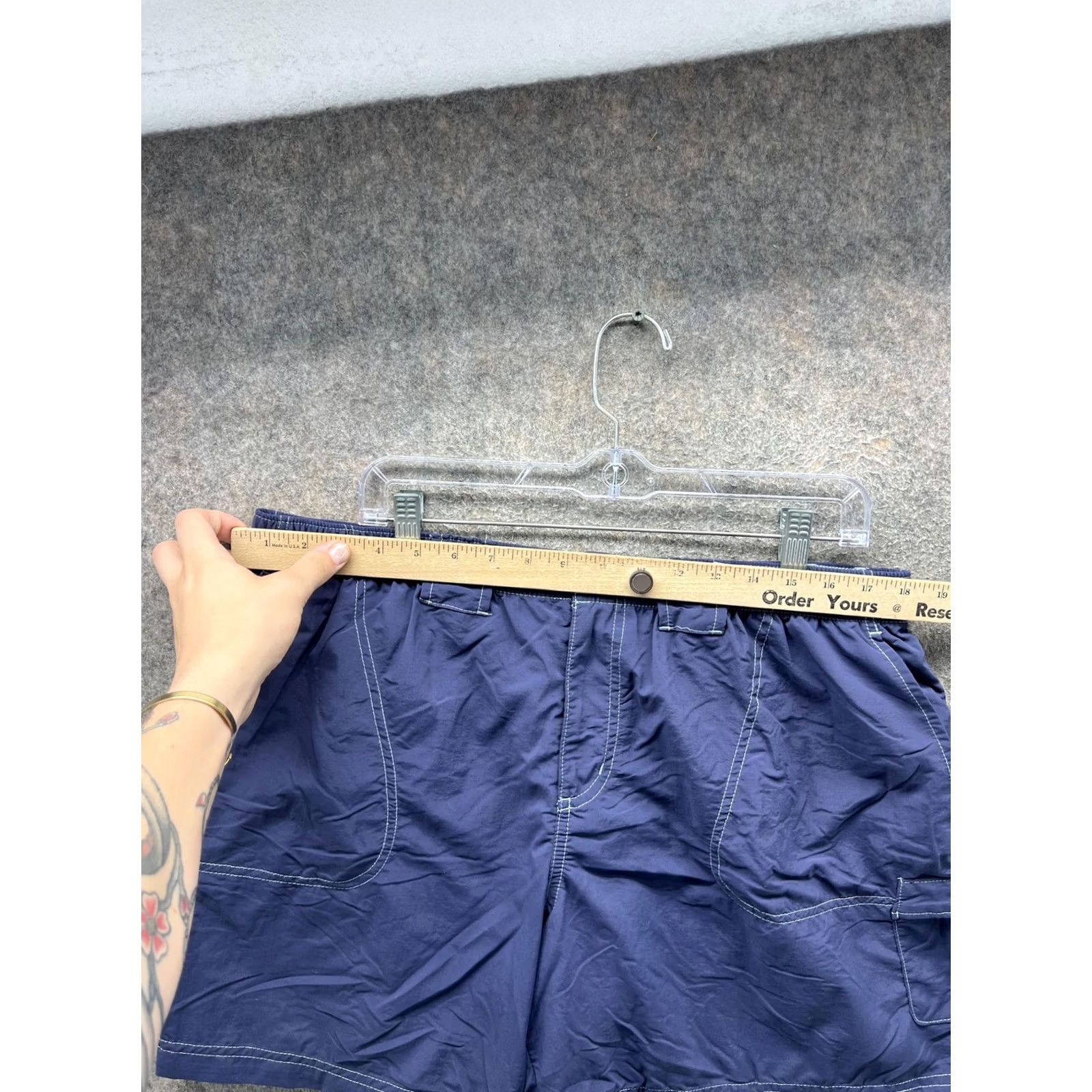 Vintage Columbia Shorts Mens XL Blue Nylon Microfiber Hiking Water Lightweight 5 Inseam Size US 36 / EU 52 - 3 Thumbnail