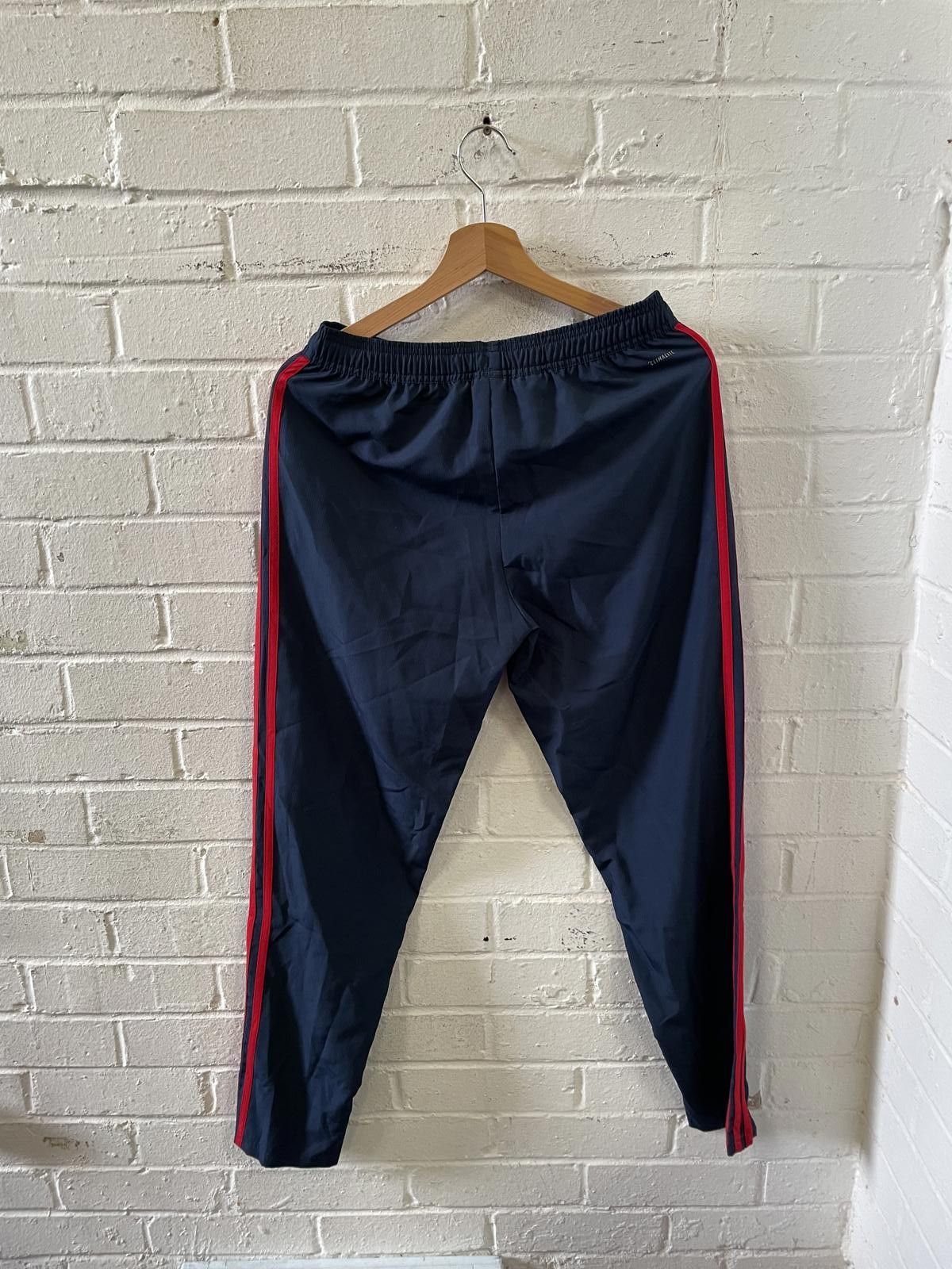 Adidas Adidas Arsenal Men's Track Pants Navy Blue with Red Stripes Size US 32 / EU 48 - 1 Thumbnail