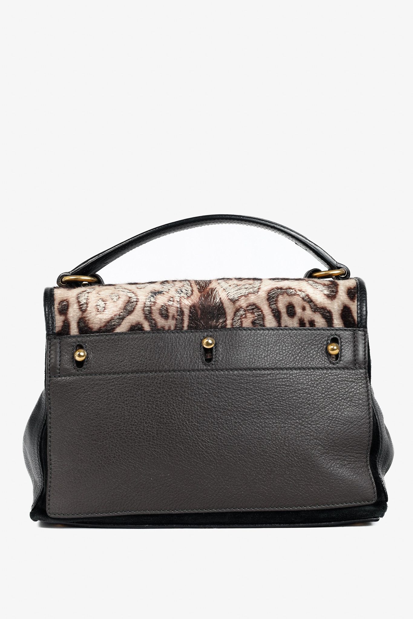 Yves Saint Laurent Yves Saint Laurent Small Muse II Leopard-Calf Hair Bag Size ONE SIZE - 4 Thumbnail