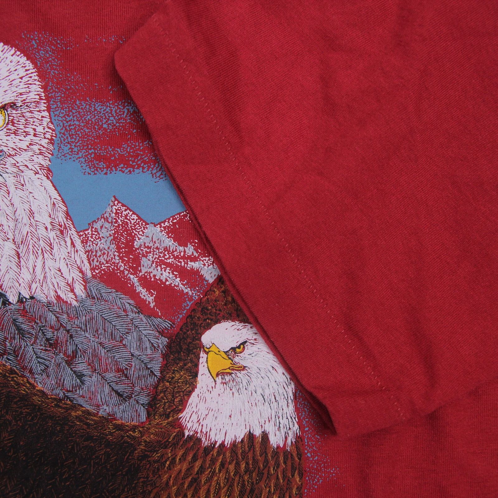 Fruit Of The Loom × Vintage Vintage Bald Eagle Graphic T Shirt Size US XL / EU 56 / 4 - 3 Thumbnail