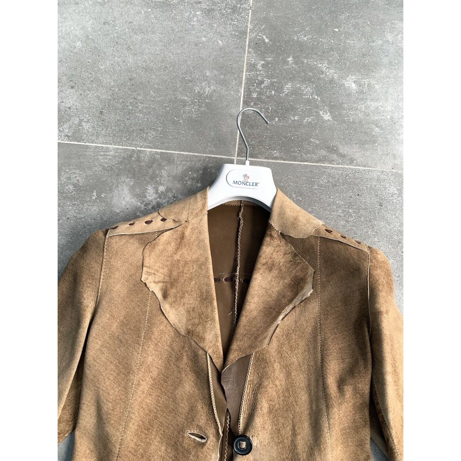 Other × Vintage SYLVIE SCHIMMEL Lamb Leather Trench Coat Jacket EU 36 US 4 Size S / US 4 / IT 40 - 5 Thumbnail