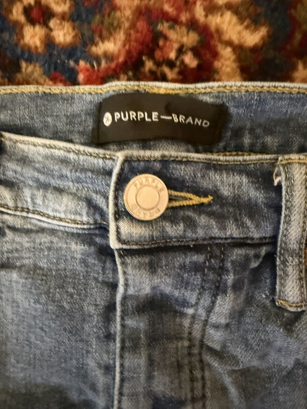 Purple Brand Purple paint splatter denim Size US 34 / EU 50 - 3 Thumbnail
