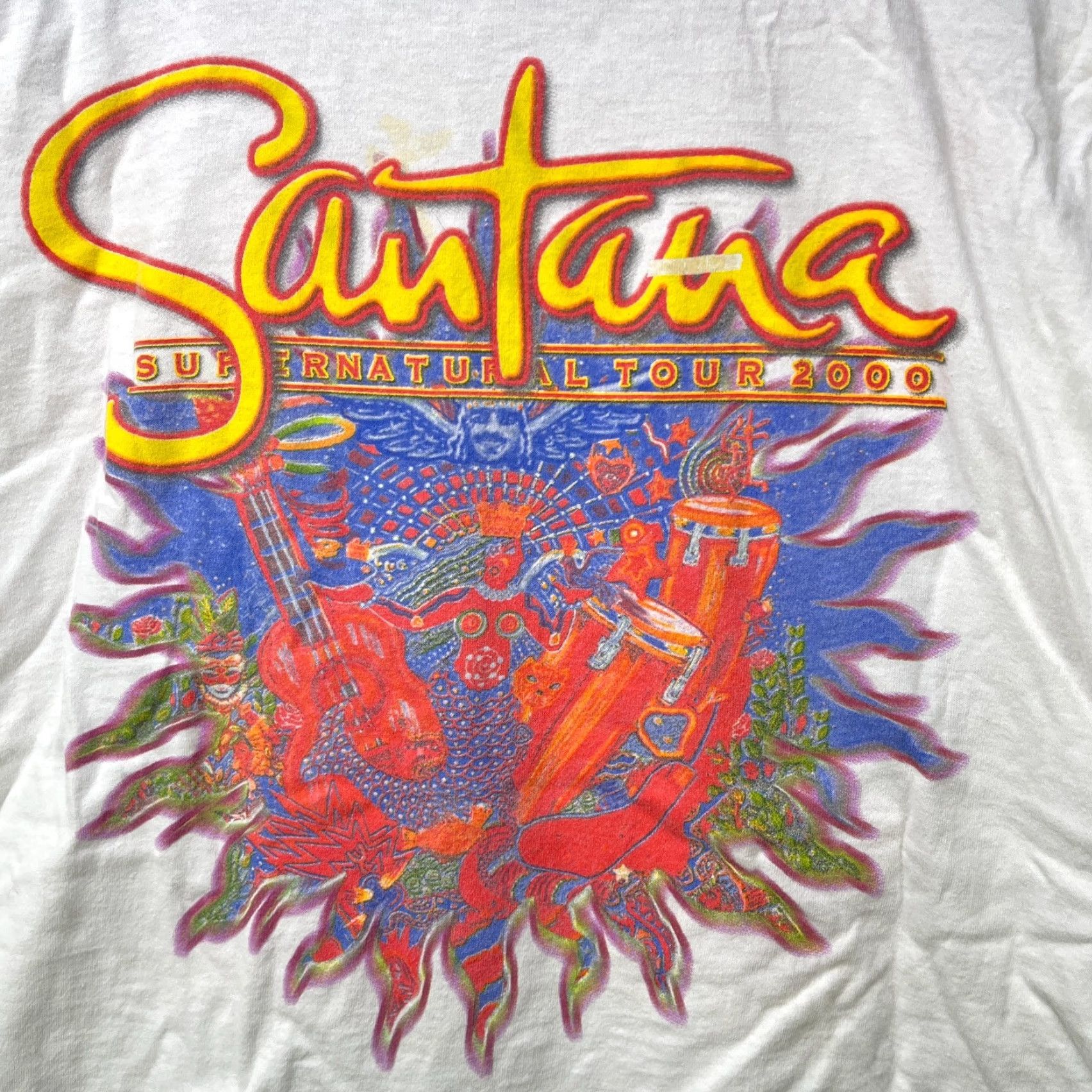 Vintage VINTAGE Santana Supernatural Tour T Shirt XL Size US XL / EU 56 / 4 - 4 Thumbnail