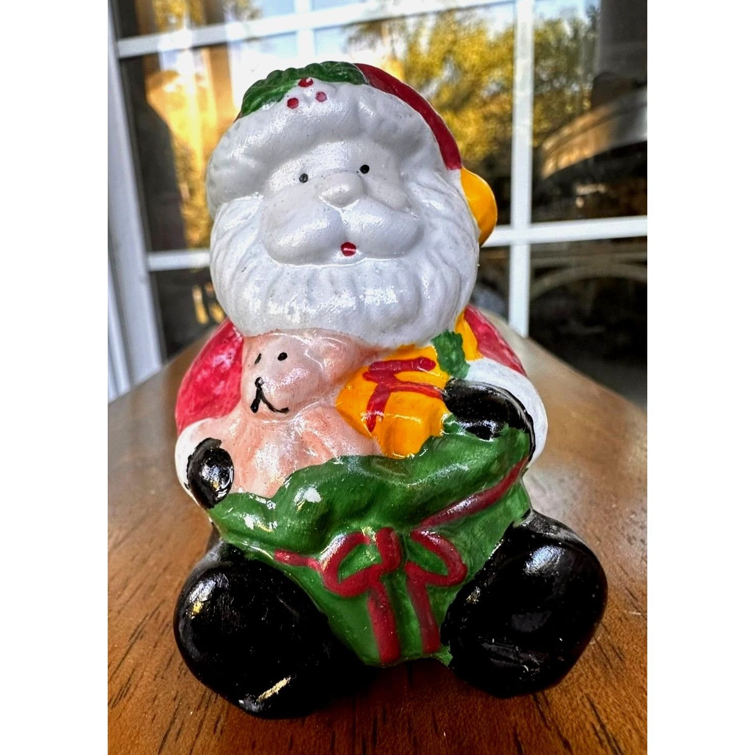 Handmade × Vintage Santa Claus Salt Pepper Shakers Christmas Bear New in Box Vi Size ONE SIZE - 2 Thumbnail
