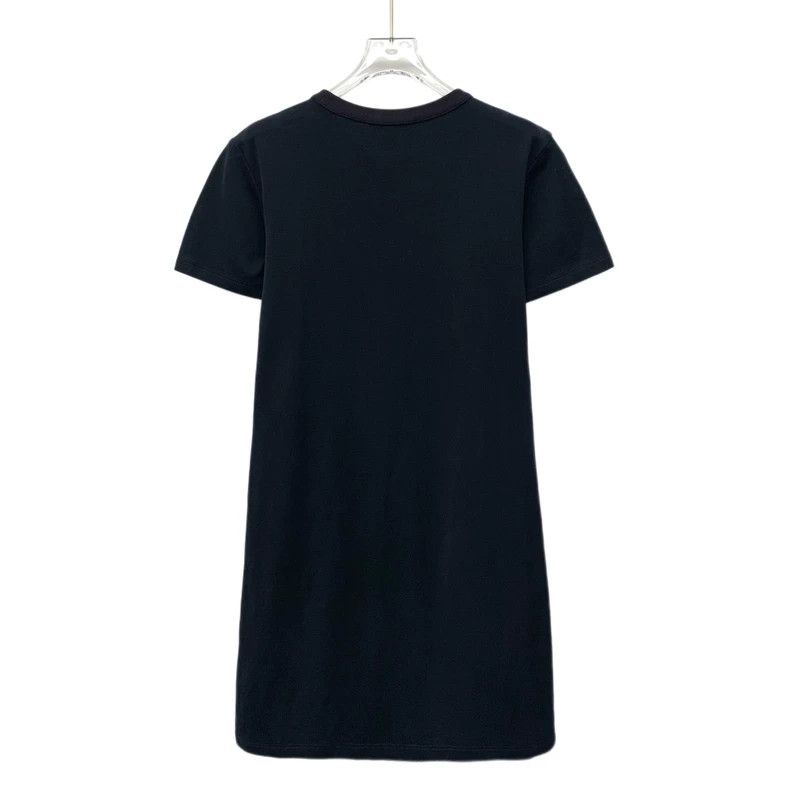 Louis Vuitton Louis Vuitton Navy pocket studded cotton crewneck short-sl Size S / US 4 / IT 40 - 2 Thumbnail