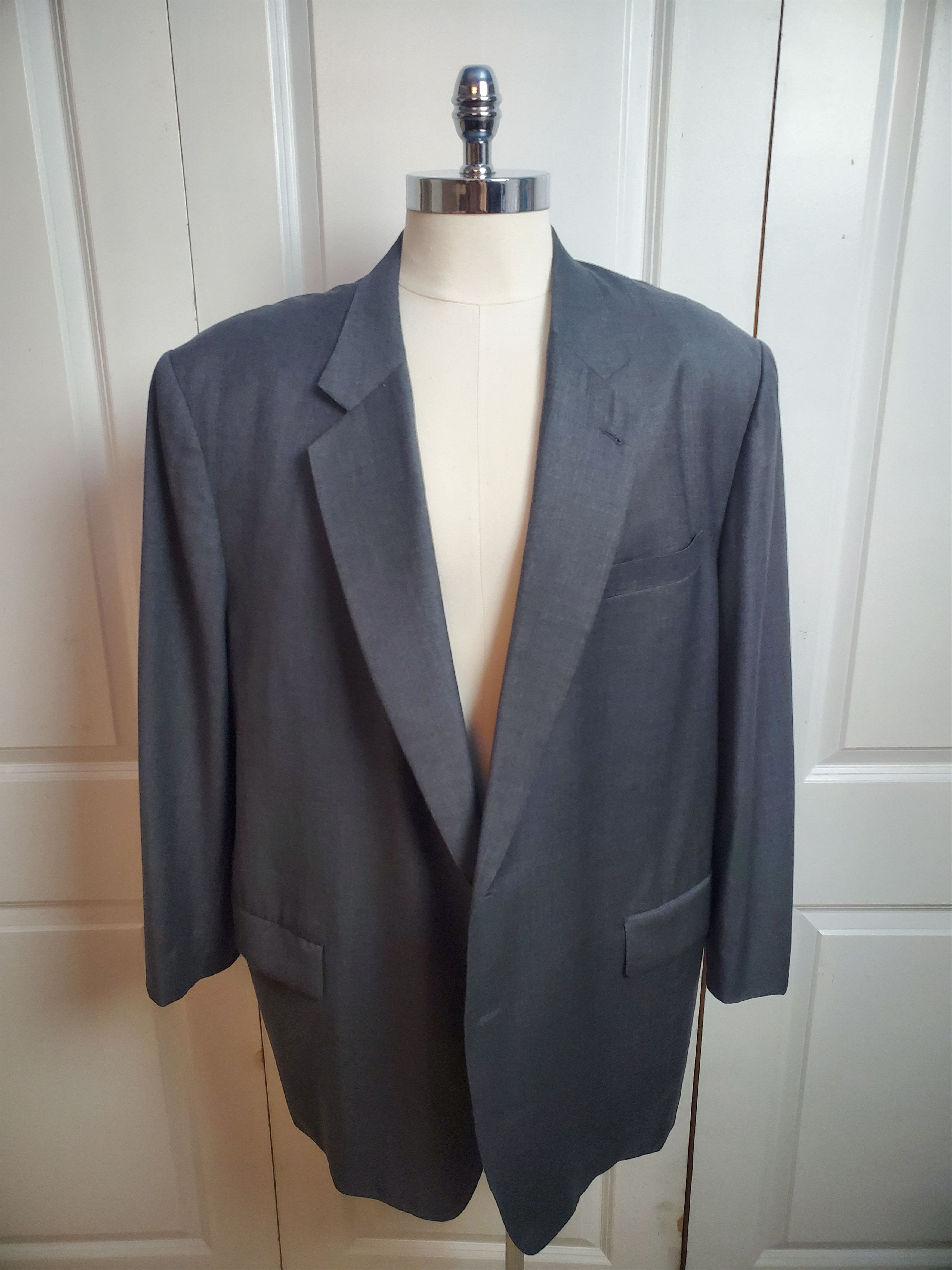 Other Dormeuil Amadeus 50R - 52R Grey Super 100s Wool Mens Suit Size 50R - 4 Thumbnail