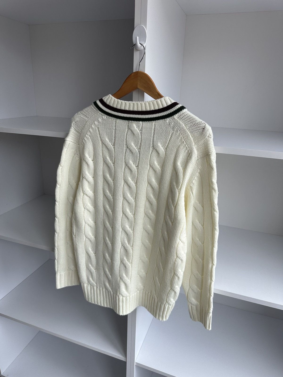 GU × Vintage Vintage GU Japanese Heavy Knitted Beige Sweater Size US S / EU 44-46 / 1 - 9 Thumbnail