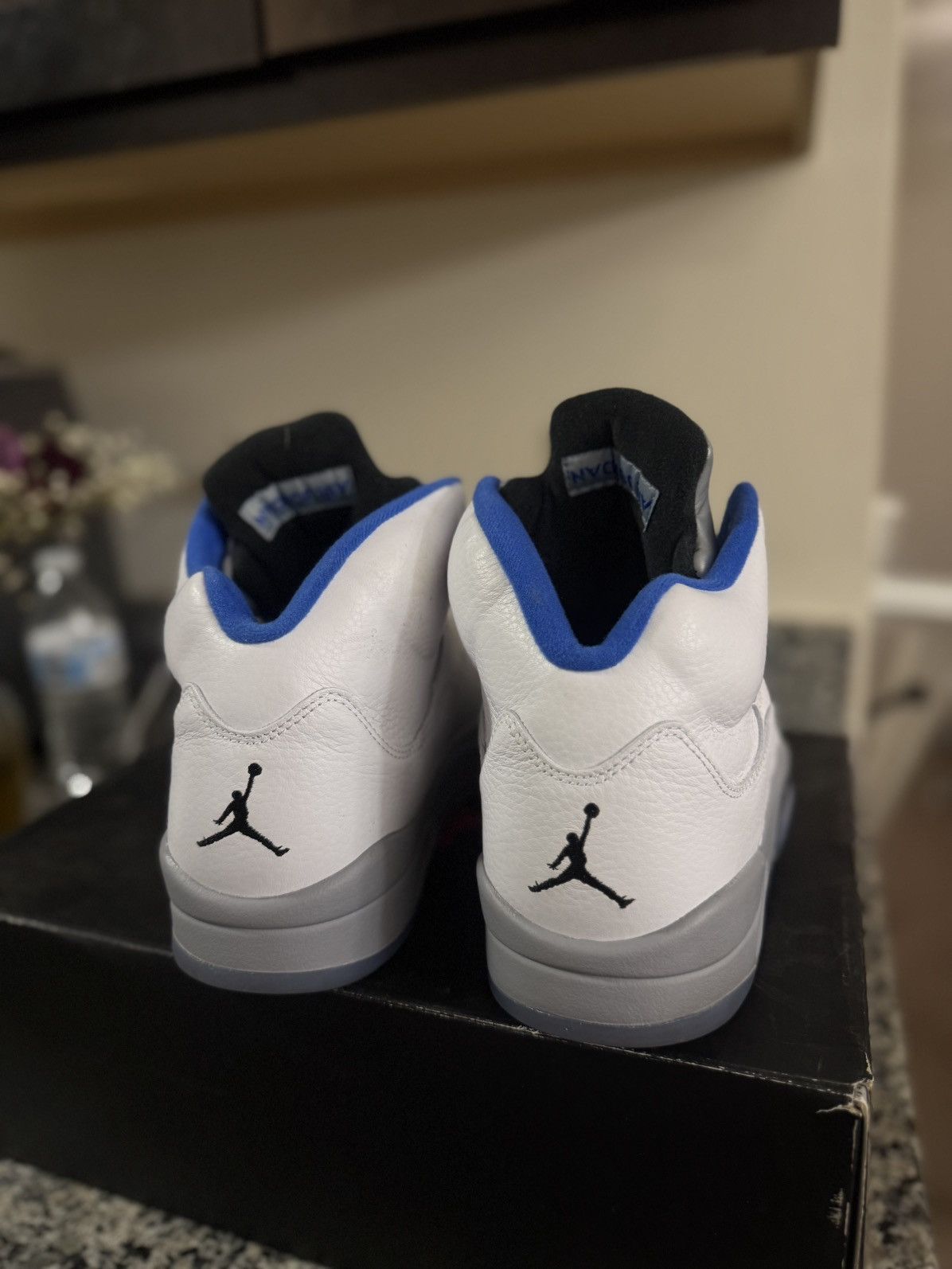 Jordan Brand × Nike Jordan 5 Stealth Size 12 W BOX (DD0587-140) Size US 12 / EU 45 - 7 Thumbnail
