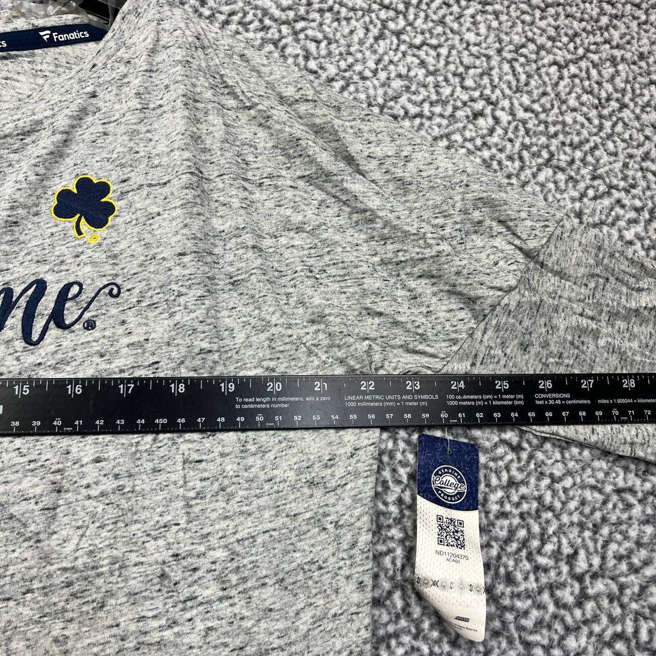 Other Notre Dame Fighting Irish Shirt Women Gray Fanatics New M Size M / US 6-8 / IT 42-44 - 4 Thumbnail