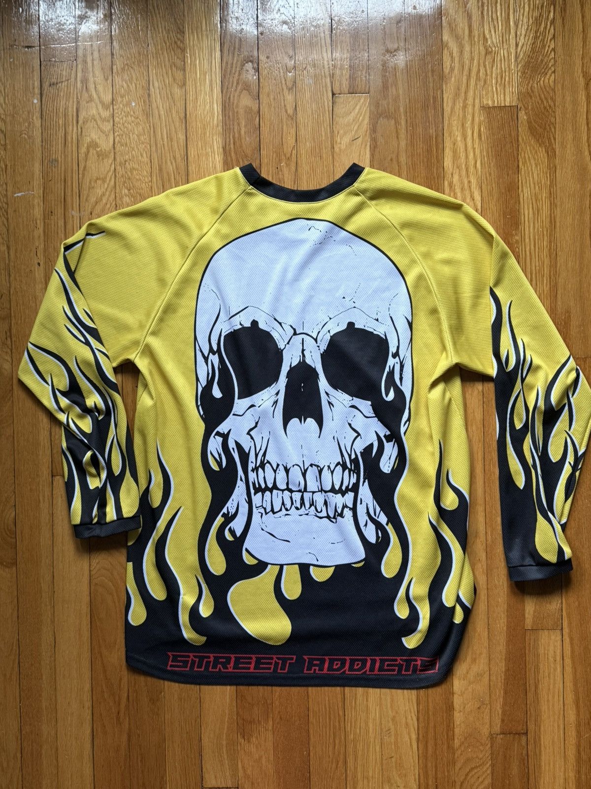 Gnarcotic Gnarcotic Long Sleeve Racing Jersey Flaming Skull Size US XL / EU 56 / 4 - 2 Thumbnail