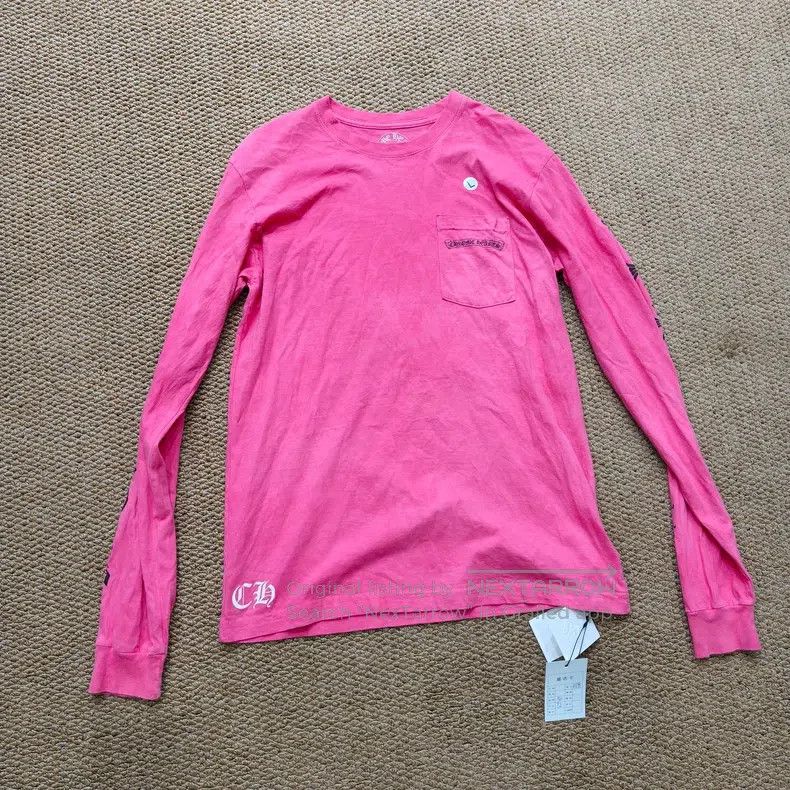 CHROME HEARTS Size L Pink long sleeves
