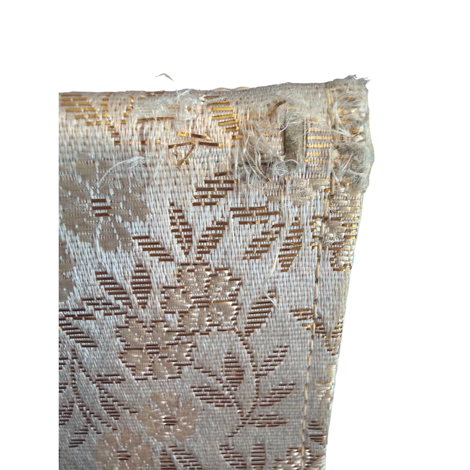 Other Vintage Lot 4 Du Barry Gold Cream Brocade Fabric Clutch Pear Size ONE SIZE - 7 Thumbnail