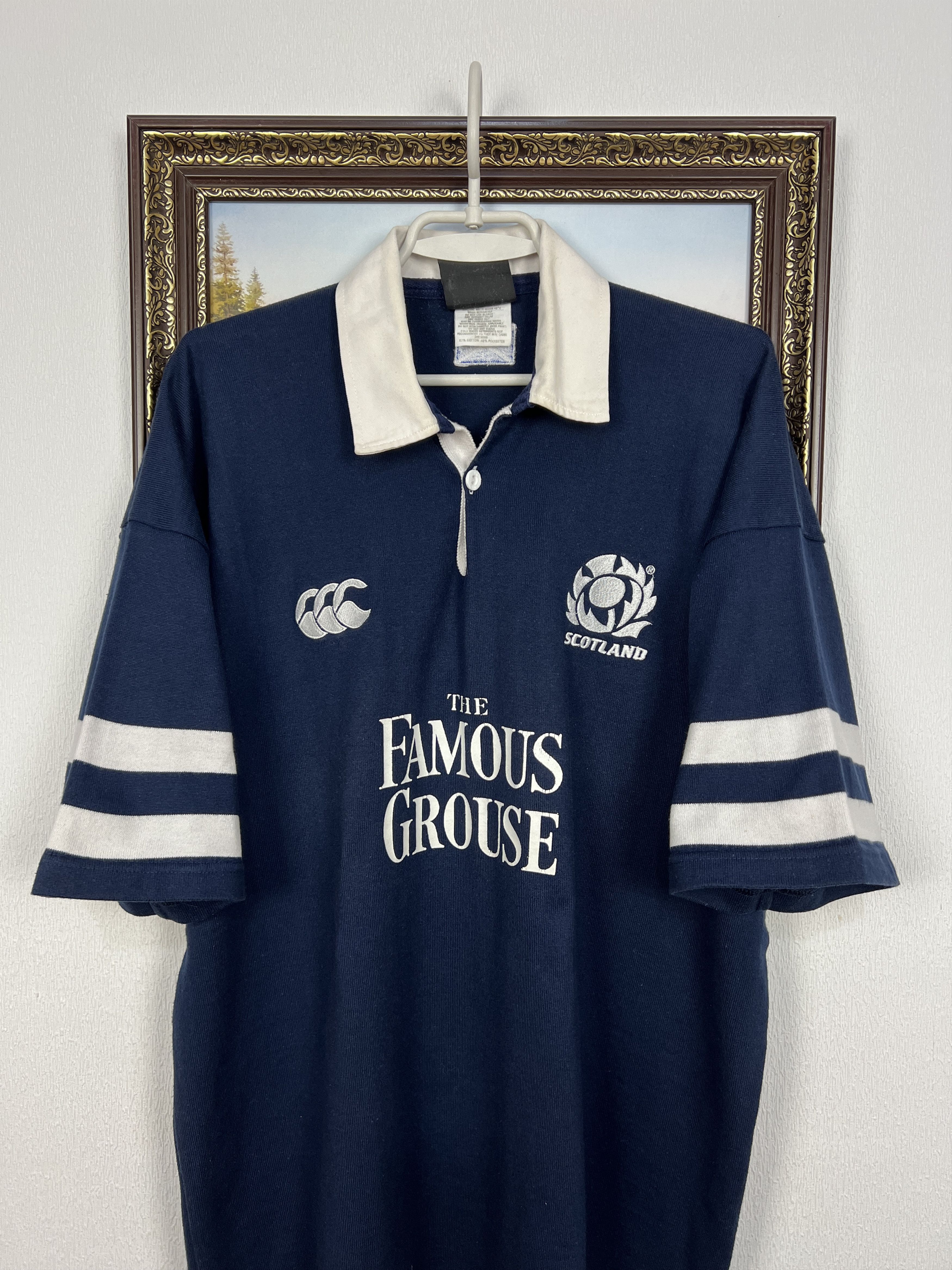 Vintage Vintage 90's Cunterbury Scotland Rugby Union Jersey National Size US XL / EU 56 / 4 - 2 Thumbnail