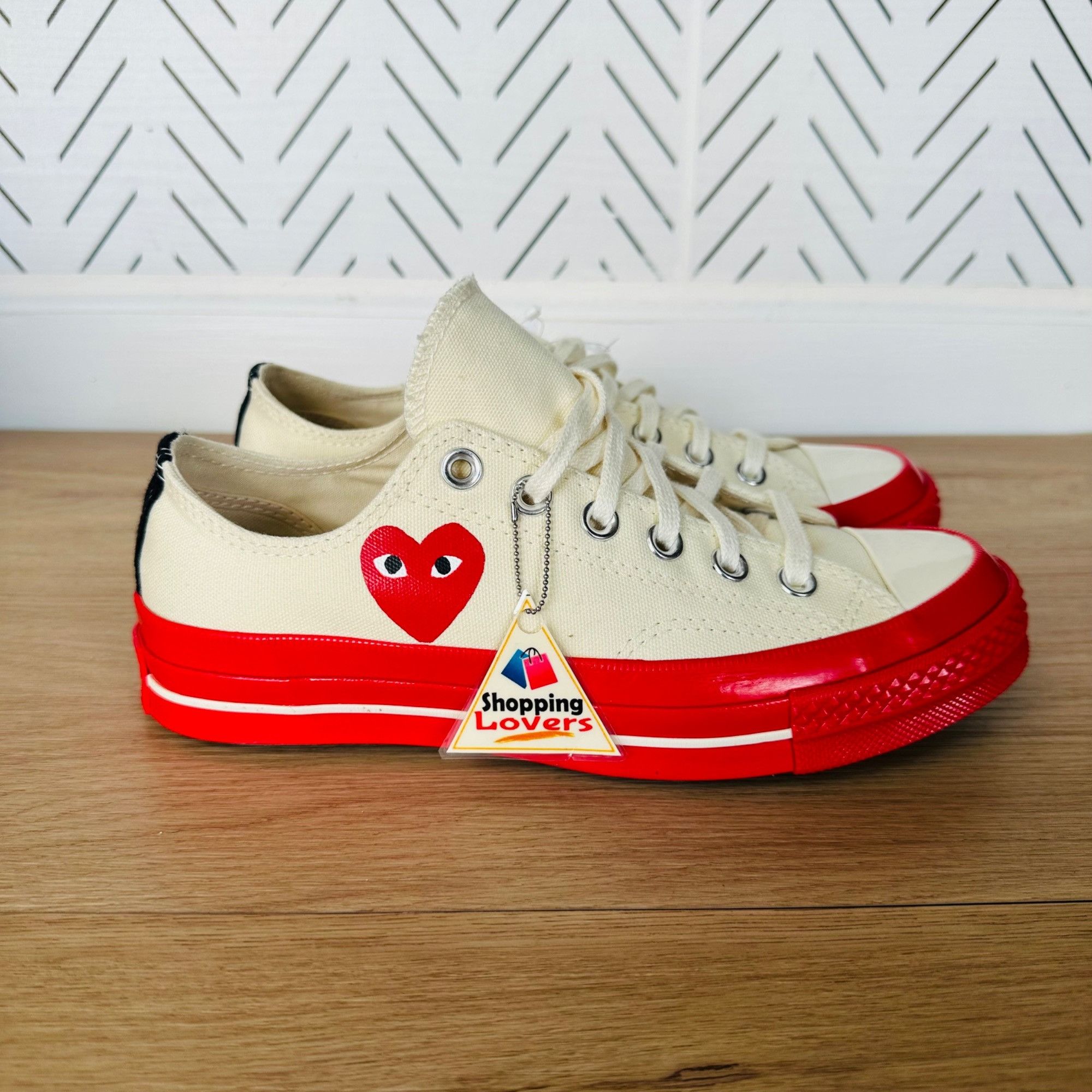 Converse ❤️CONVERSE Hearts Valentines Day Chuck Comme des Garcons Sz Size US 6 / IT 36 - 9 Thumbnail