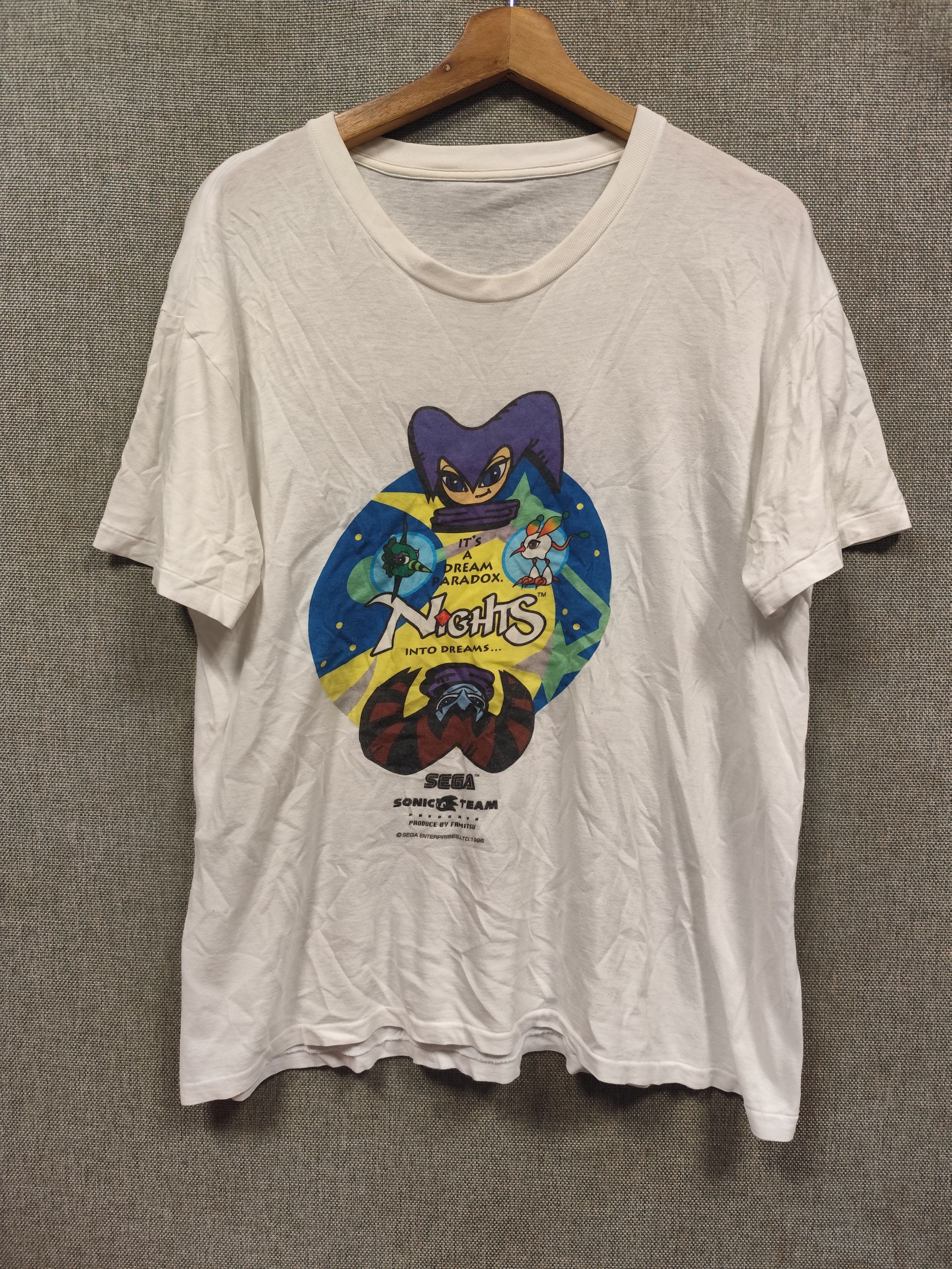 Cartoon Network Vtg 90s Sega Nights Into Dreams Sonic Team Saturn Famitsu Size US M / EU 48-50 / 2 - 1 Thumbnail